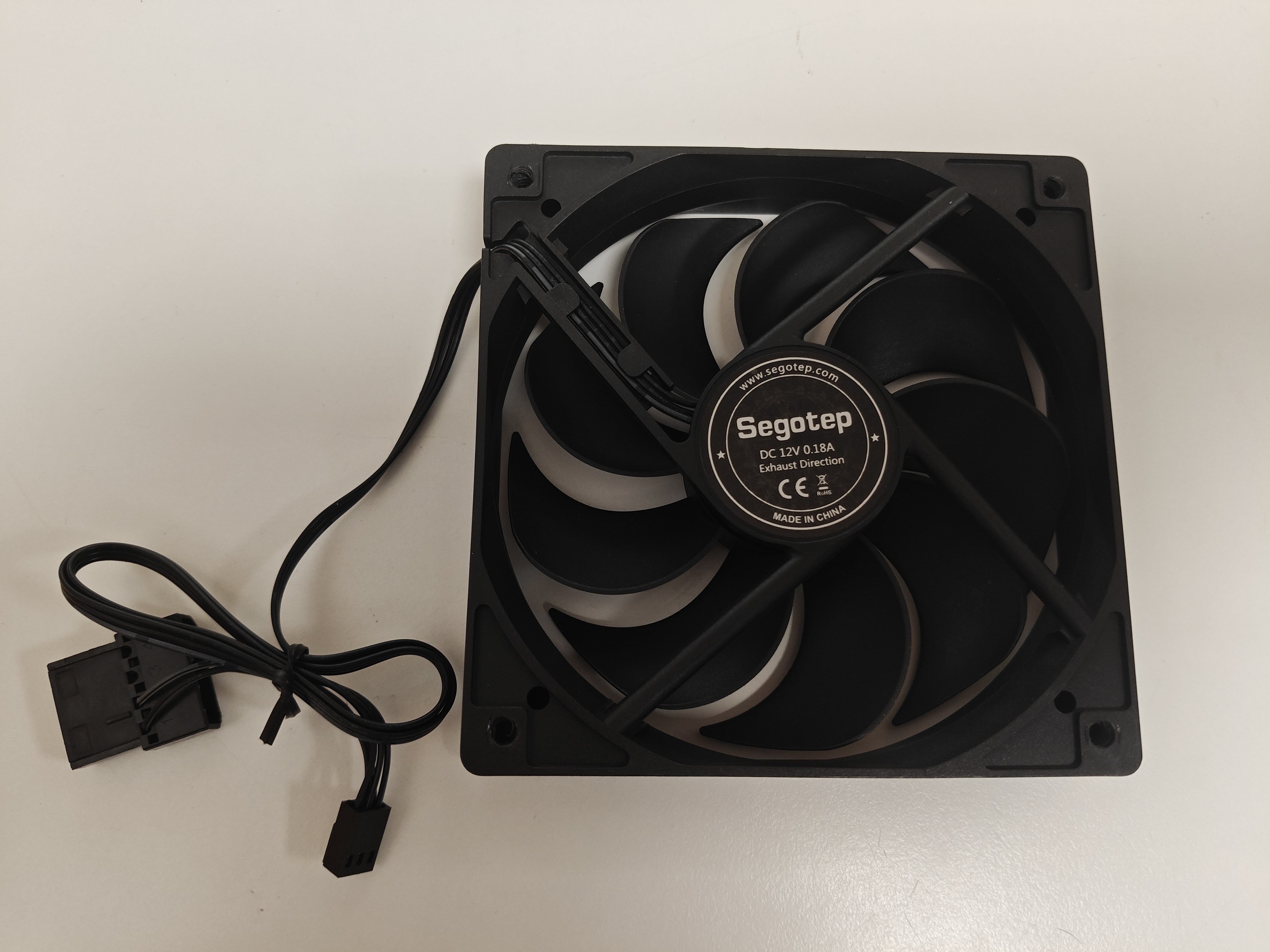 Cooler Desktop PC, Segotep 120x120x25mm, 12V, 0.18A, conector molex si 4 pini