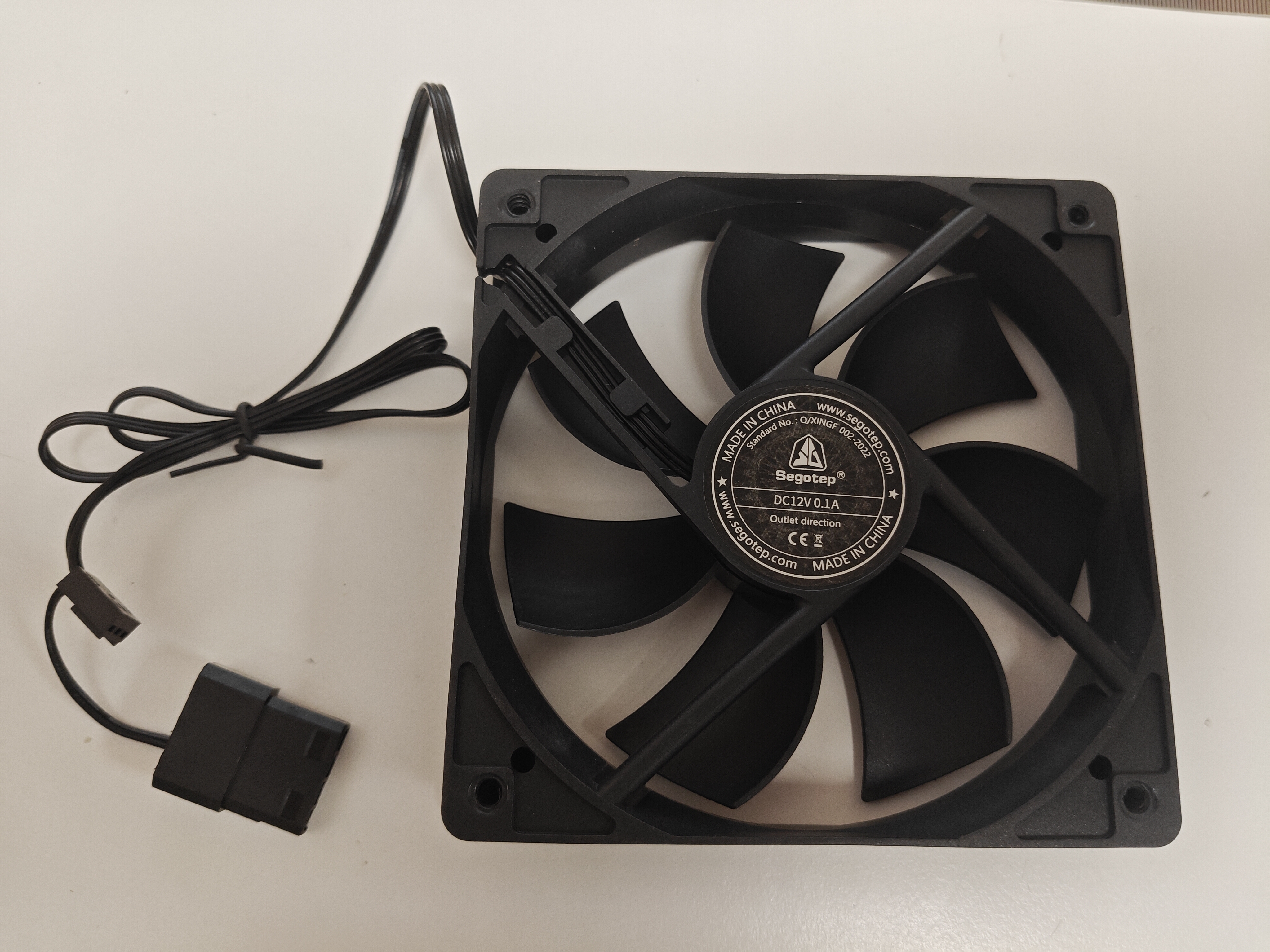 Cooler Desktop PC, Segotep 120x120x25mm, 12V, 0.1A, conector molex si 4 pini