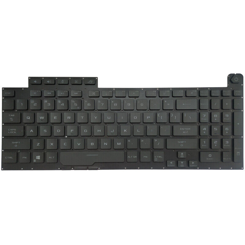 Tastatura Laptop Gaming, Asus, ROG Strix SCAR III G731G, G731GW, iluminata, RGB Per Key, 20 pini, neagra, layout US