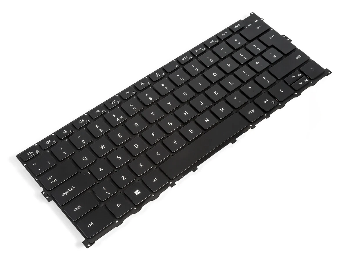 Tastatura Laptop, Dell, XPS 13 9300, 9310, P117G, P117G001, P117G002, iluminata, neagra, layout UK