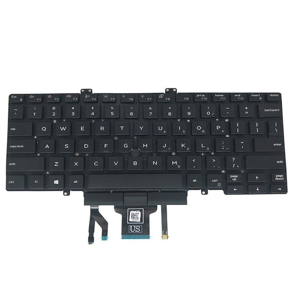 Tastatura laptop, Dell, Latitude 3400, 03J9FC, 0H2DXX, iluminata, Dual Point, layout US
