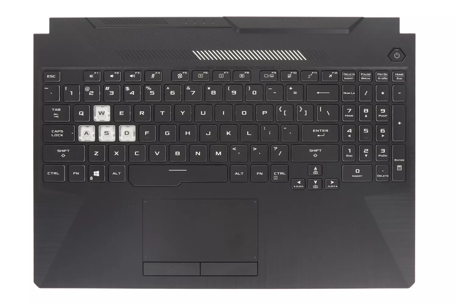 Carcasa superioara cu tastatura palmrest Laptop Gaming, Asus, TUF F15 FX506L, FX506LU, 90NR03L1-R32US0, 90NR03L1-R32UI0, 3BBKXTAJN10, FA506IV-1A , ilumianta, RGB, layout US