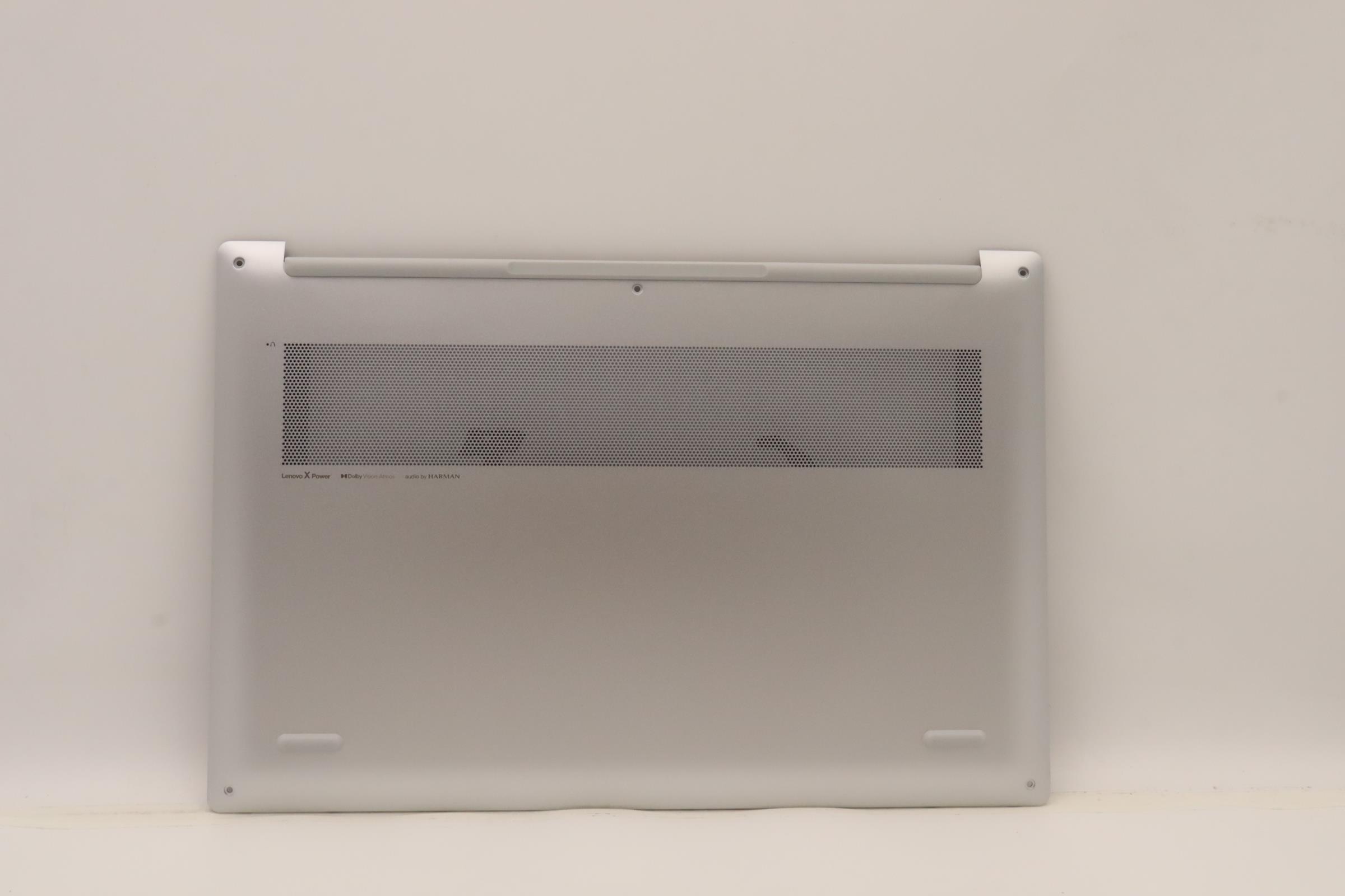 Carcasa inferioara bottom case Laptop, Lenovo, Slim 7 ProX 14IAH7 Type 82V1, 5CB1J30332, AM2GQ000A00, argintiu