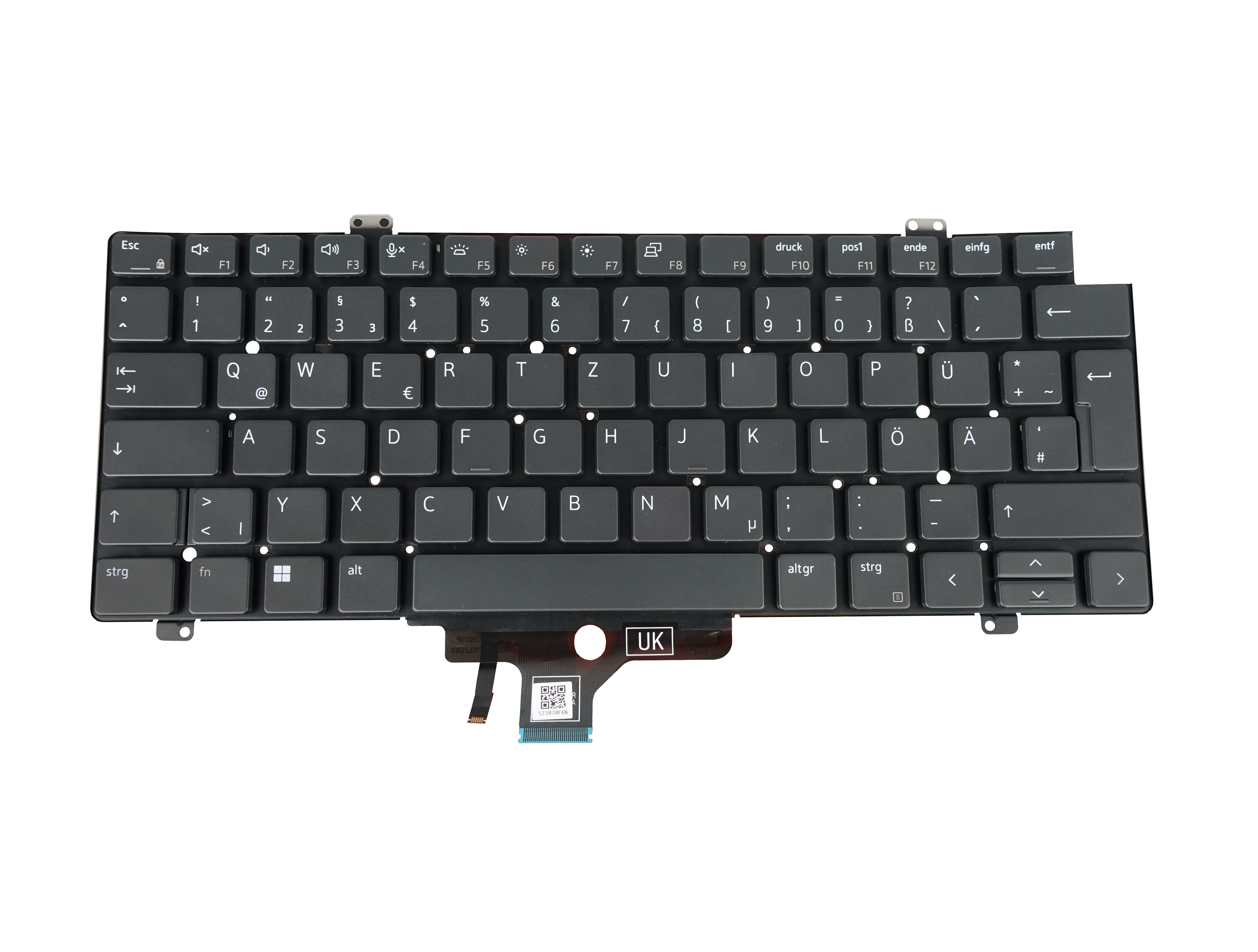 Tastatura Laptop, Dell, Latitude 5420, 5421, 5430, 5431, 5440, iluminata, neagra, layout DE (germana)