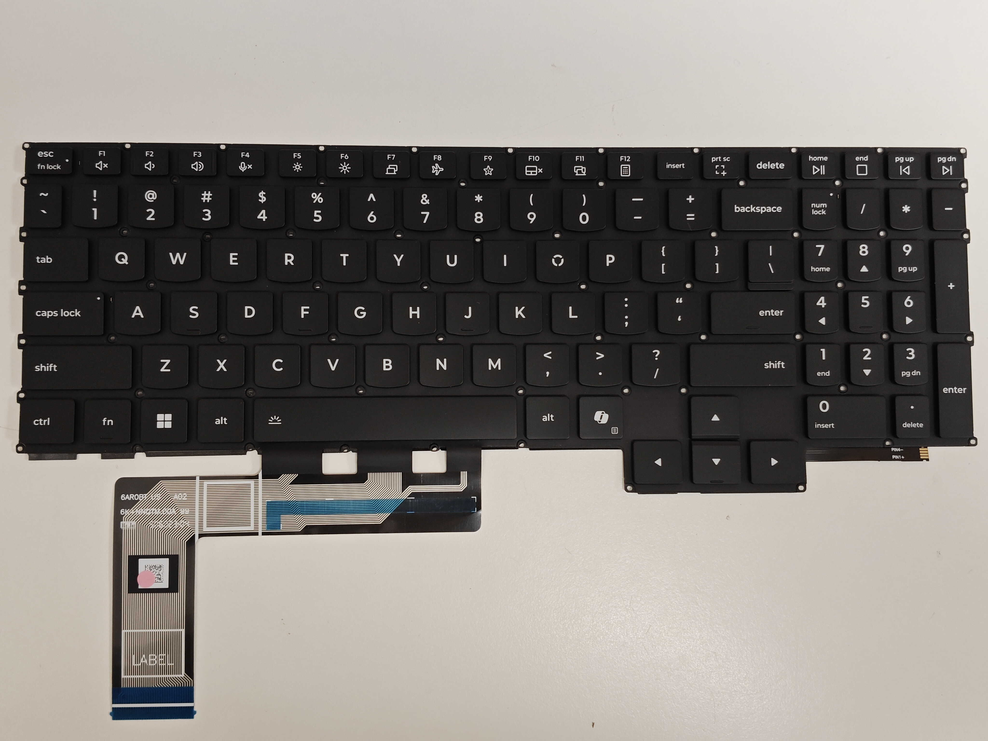 Tastatura Laptop Gaming, Lenovo, Y9000P, 2022, iluminata, neagra, layout US