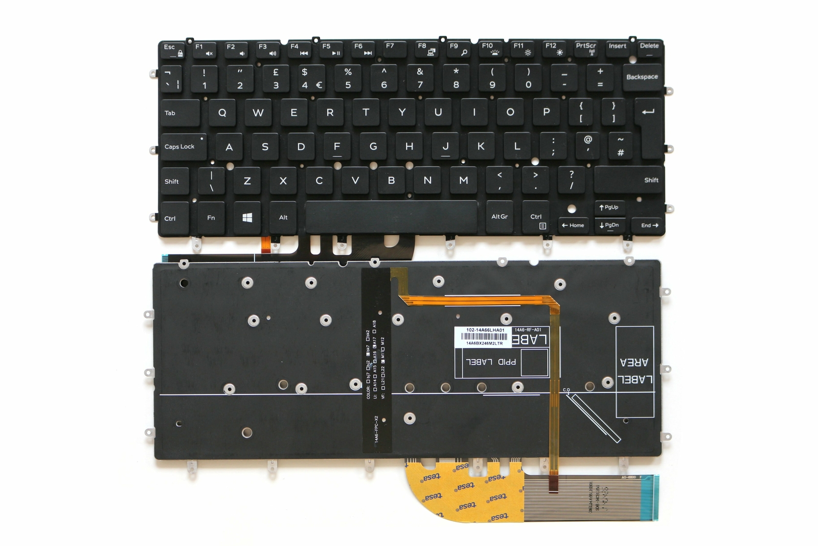 Tastatura laptop, Dell, XPS 13 9343, 13 9350, 13 9360, 15 7547, 15 7548, iluminata, UK, Second Hand