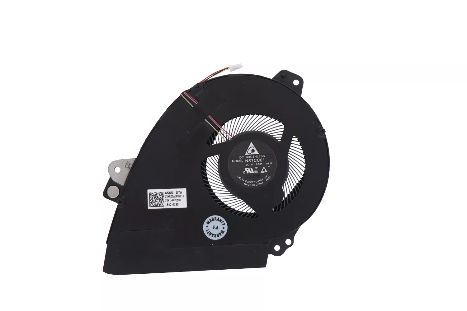 Cooler procesor Laptop Gaming, Asus, ROG Zephyrus GX501G, GX501GI, 13NR00A0P01011, 13N1-4NP0101, NS7CC01-17L11, 12V, 0.50A, CPU