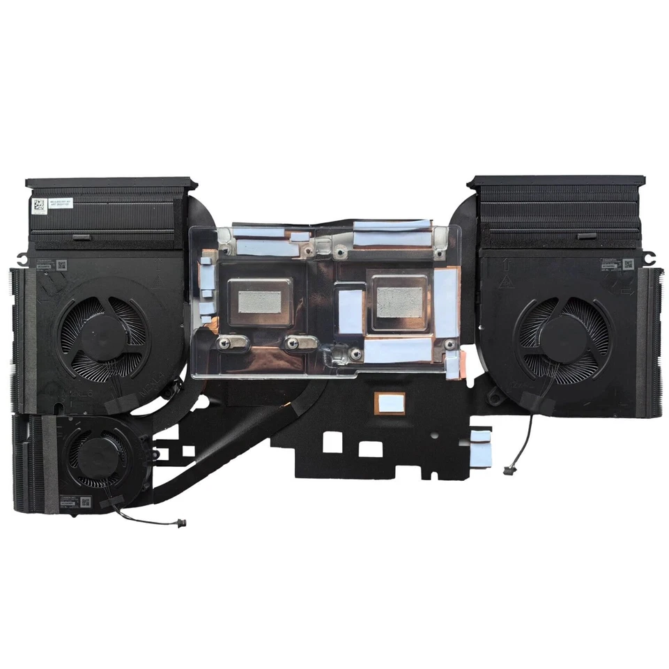 Set coolere cu radiator Laptop, Dell, Alienware m18 R2, P51E, P51E001, P51E002, P51E003, 0RXVY2, RXVY2, 460.0UE02.0021, NS8CC25-22F22, NS8CC26-22F23, NS55C15-22F26, 12V, 0.5A, 5V, 0.5A