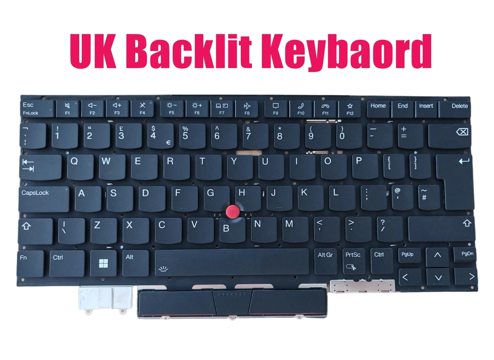 Tastatura Laptop, Lenovo, ThinkPad X1 Yoga 7th Type 21CD, 21CE, iluminata, neagra, layout UK