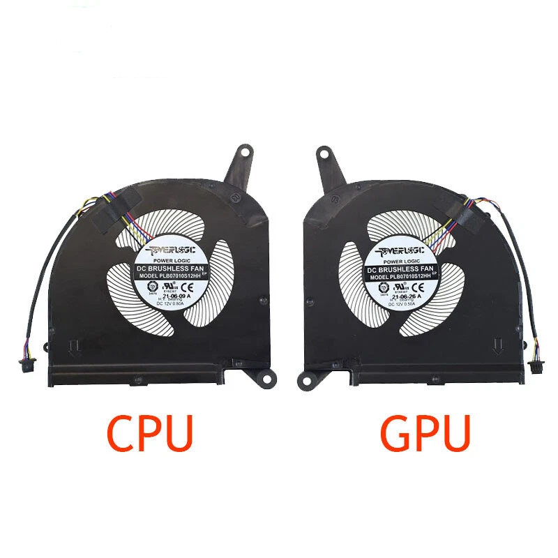 Set coolere Laptop, Gigabyte Aorus 15G XC, PLB07010S12HH, 7mm grosime, 12V, 1A