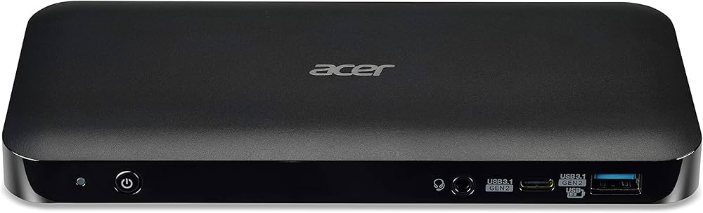 Docking station Acer G19DK1, USB Type-C III, 1 x mic / headphones combo, 1 x HDMI, 1 x USB 3.1 Type-C, 1 x USB 3.1 Type-C + Charge, 2 x DisplayPort, 3 x USB 3.1, 1 x RJ45, GP.DCK11.003, sistem de andocare