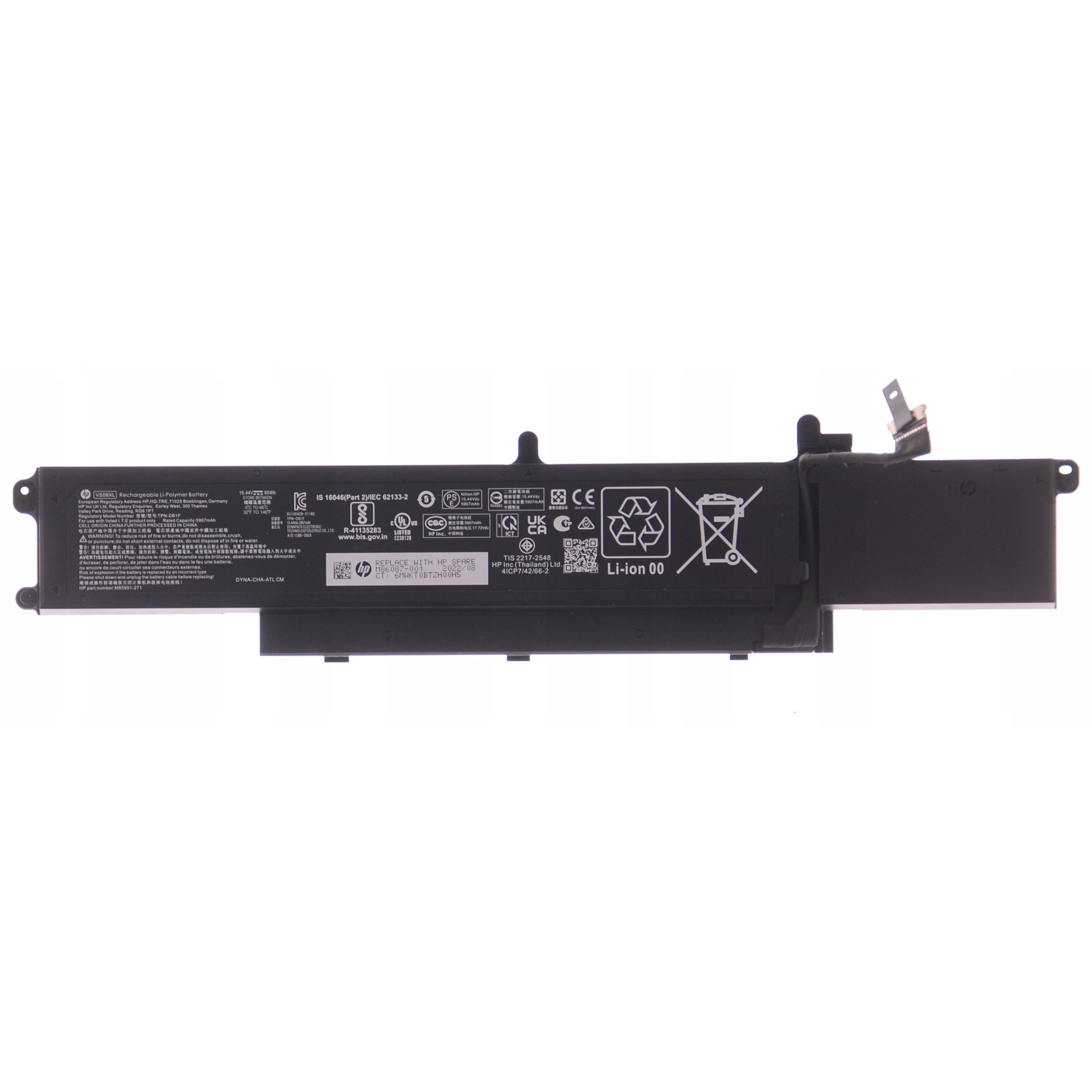 Baterie Laptop, HP, Zbook Studio 16 G11, M85951-171, M86087-001, TPN-IB0N, 4ICP7/42/86-2, VS08XL, 15.44V, 5907mAh, 95Wh