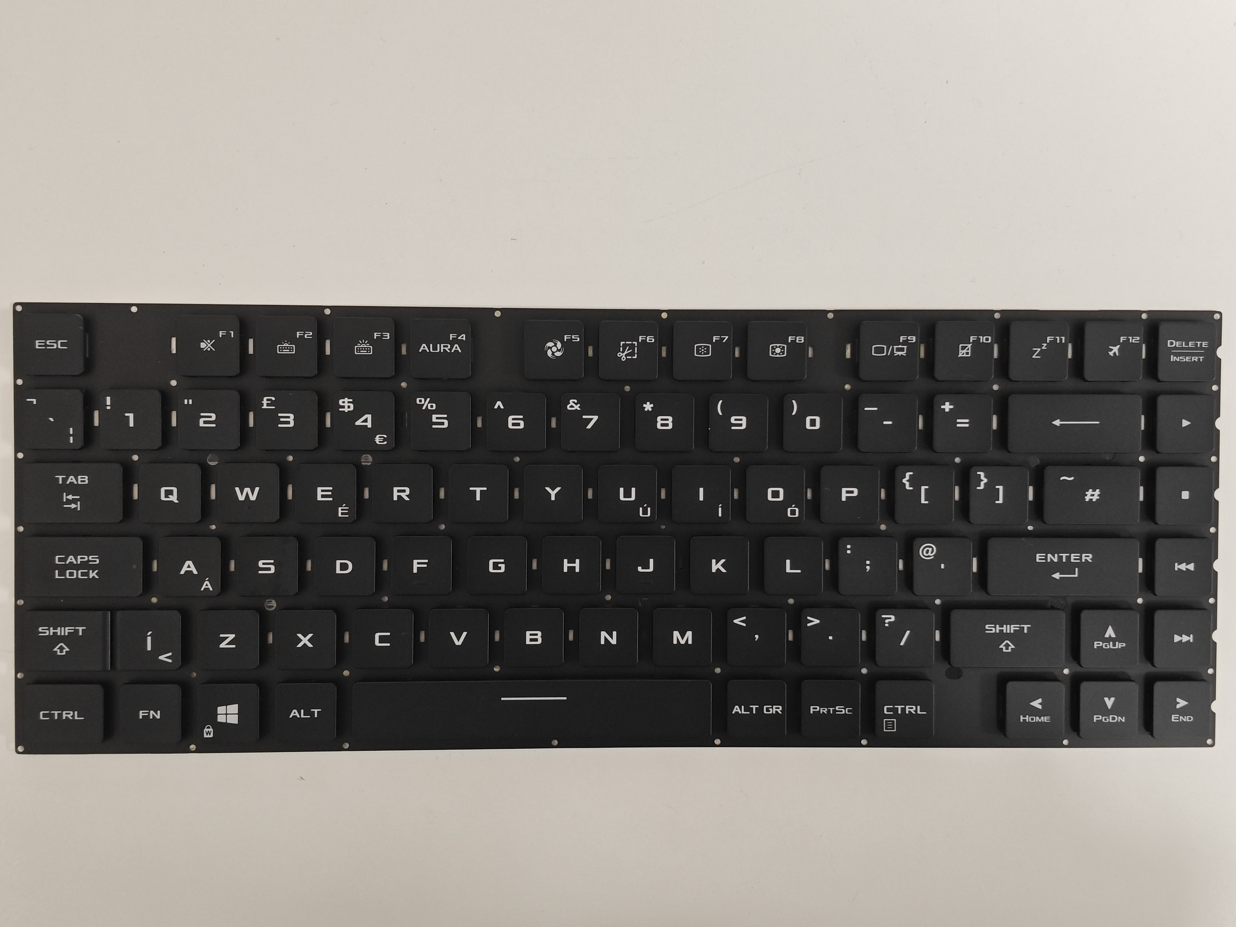 Tastatura Laptop Gaming, Asus, ROG Strix Scar 15 G533Q, G533QM, G533QR, G533QS, iluminata, RGB, neagra, layout US/UK (enter mic)