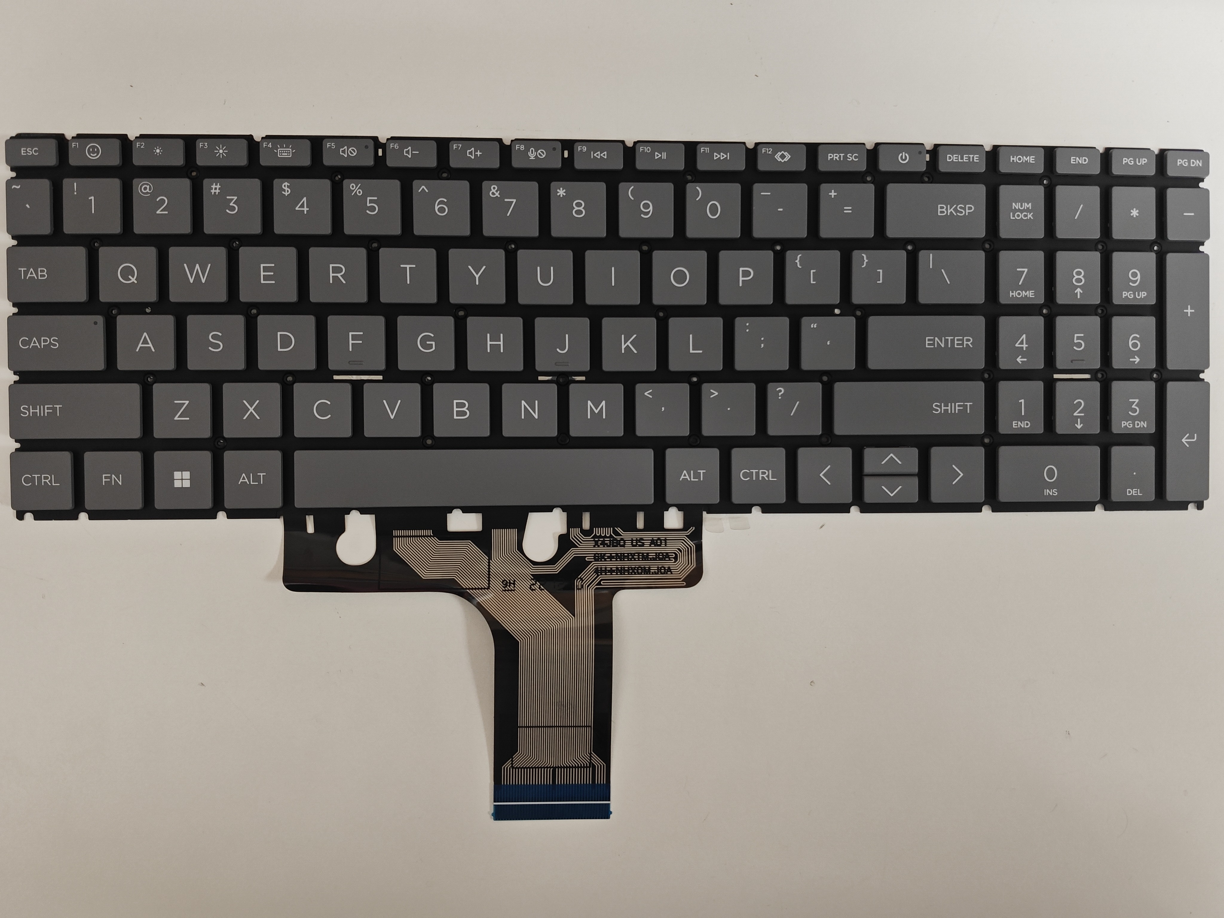 Tastatura Laptop, HP, 15-FD, 15T-FD, TPN-Q287, TPN-Q286, N32715-001, iluminata, gri, layout US