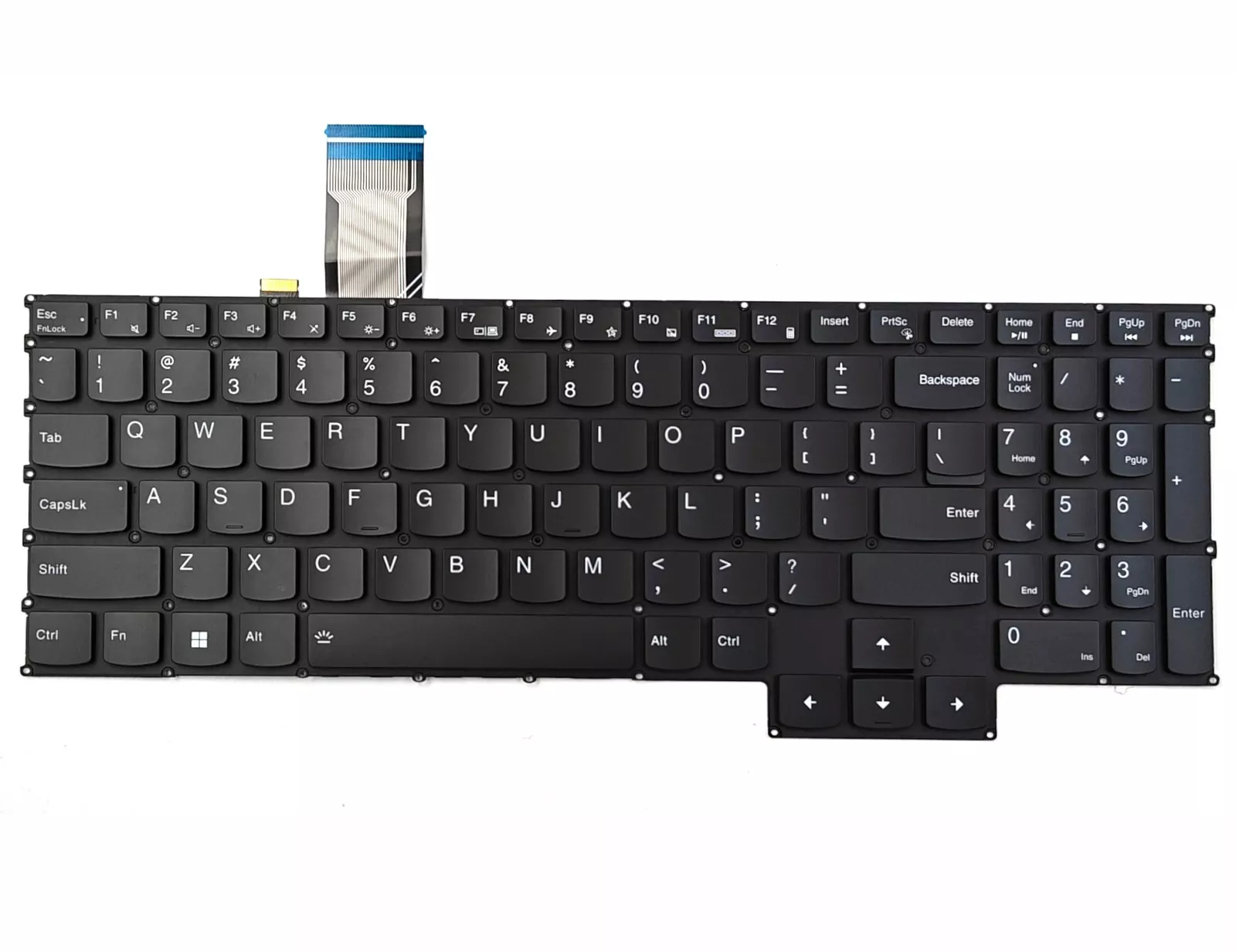 Tastatura Laptop, Lenovo, Legion Pro 5 16IRX9 Type 83DF, iluminata, RGB 20 pini, neagra, layout US