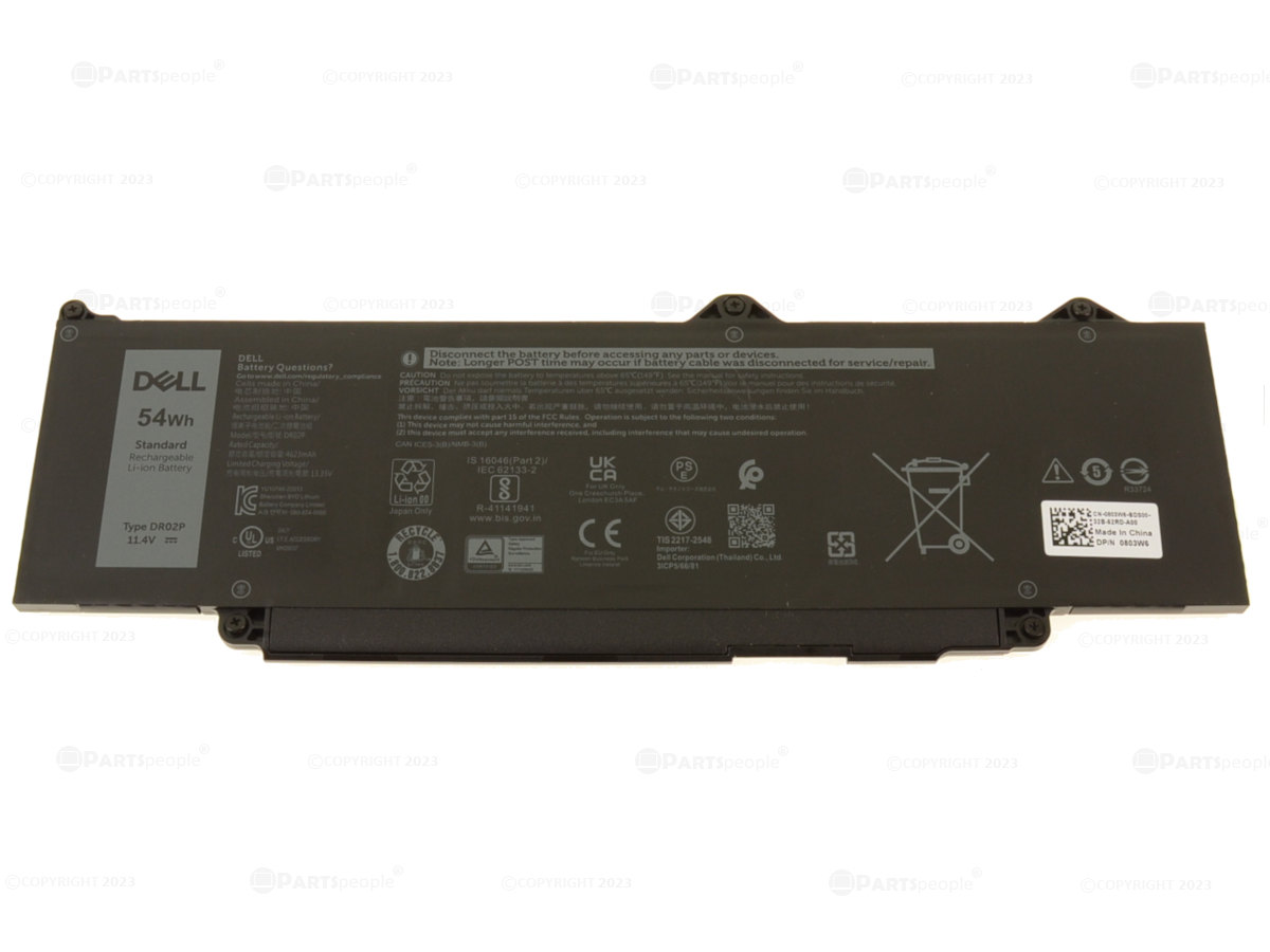 Baterie Laptop, Dell, DR02P, 0DR02P, R73TC, 0R73TC, 803W6, WYJ45, RXF9T, PX6ND, 2X1V9, 02X1V9, 9HKT5, V042N, KDM9P, 13.35V, 4623mAh, 54Wh