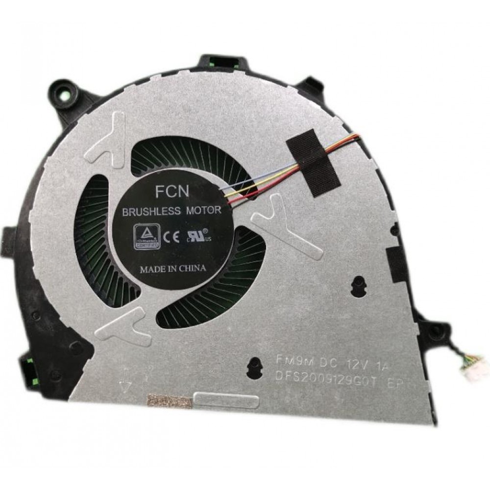 Cooler Laptop, Lenovo, IdeaPad 5-14ITL05 Type 82FE, 5F10Y88608, DC28000OXF0 FCC2, DFS2009129G0T EP, FM9M, pentru placa grafica dedicata, 12V, 1A