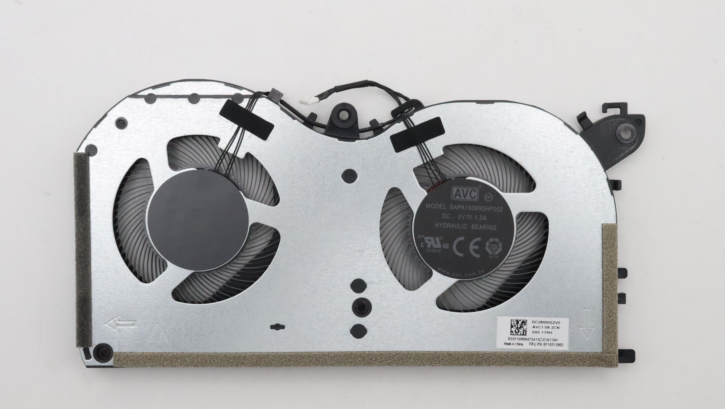 Cooler Laptop, Lenovo, ThinkBook 15P G2 ITH Type 21B1, 5F10S13981, 5F10S13982, DFS5F22B15761M-FP3D, DC28000GZF0, BAPA1508R5HP001, DC28000FSV0, 5V, 1.0A