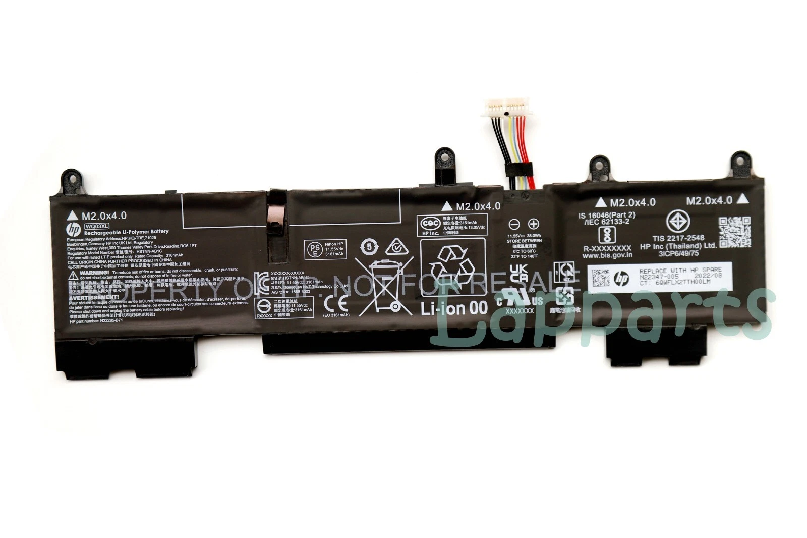 Baterie Laptop, HP, Elite X360 830 G10, N22285-B71, N22347–005, 3ICP6/49/75, HSTNN-AB1C, WQ03XL, 11.55V, 3161mAh, 38Wh