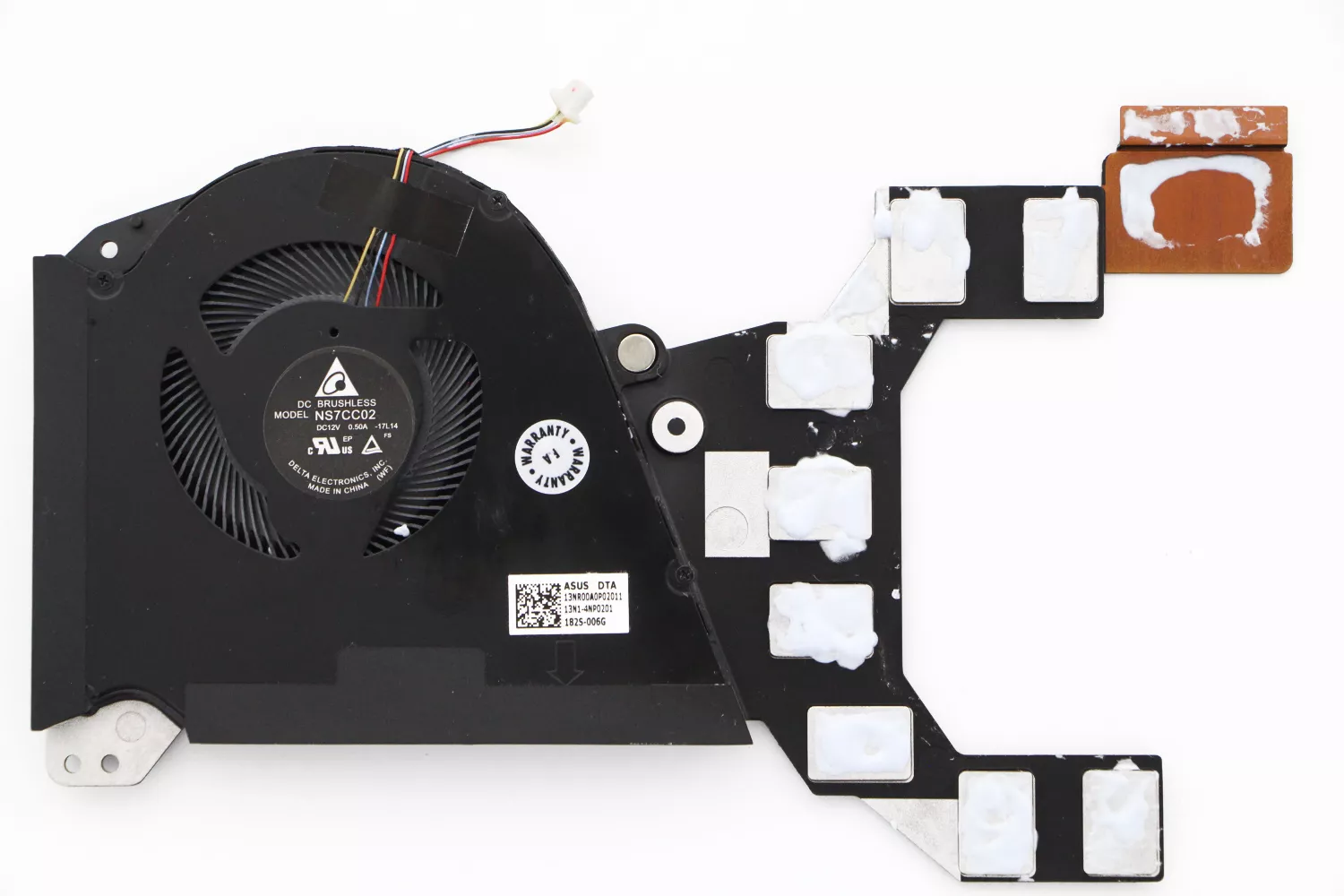 Cooler placa video Laptop Gaming, Asus, ROG Zephyrus GX501G, GX501GI, 13NR00A0P02011, NS7CC02-17L14, 13N1-4NP0201, GPU