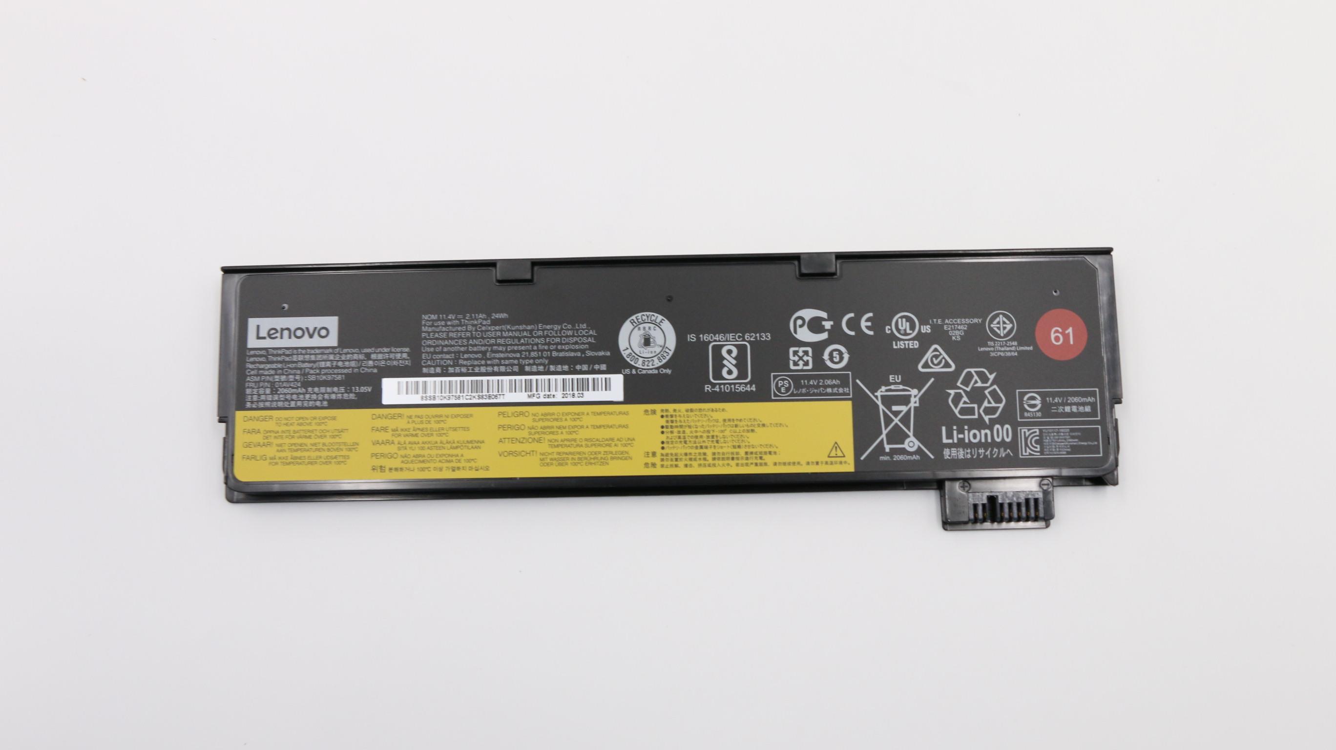 Baterie Laptop, Lenovo, ThinkPad 25 Type 20K7, 5B10K97581, 01AV424, 11.24V, 2110mAh, 24Wh