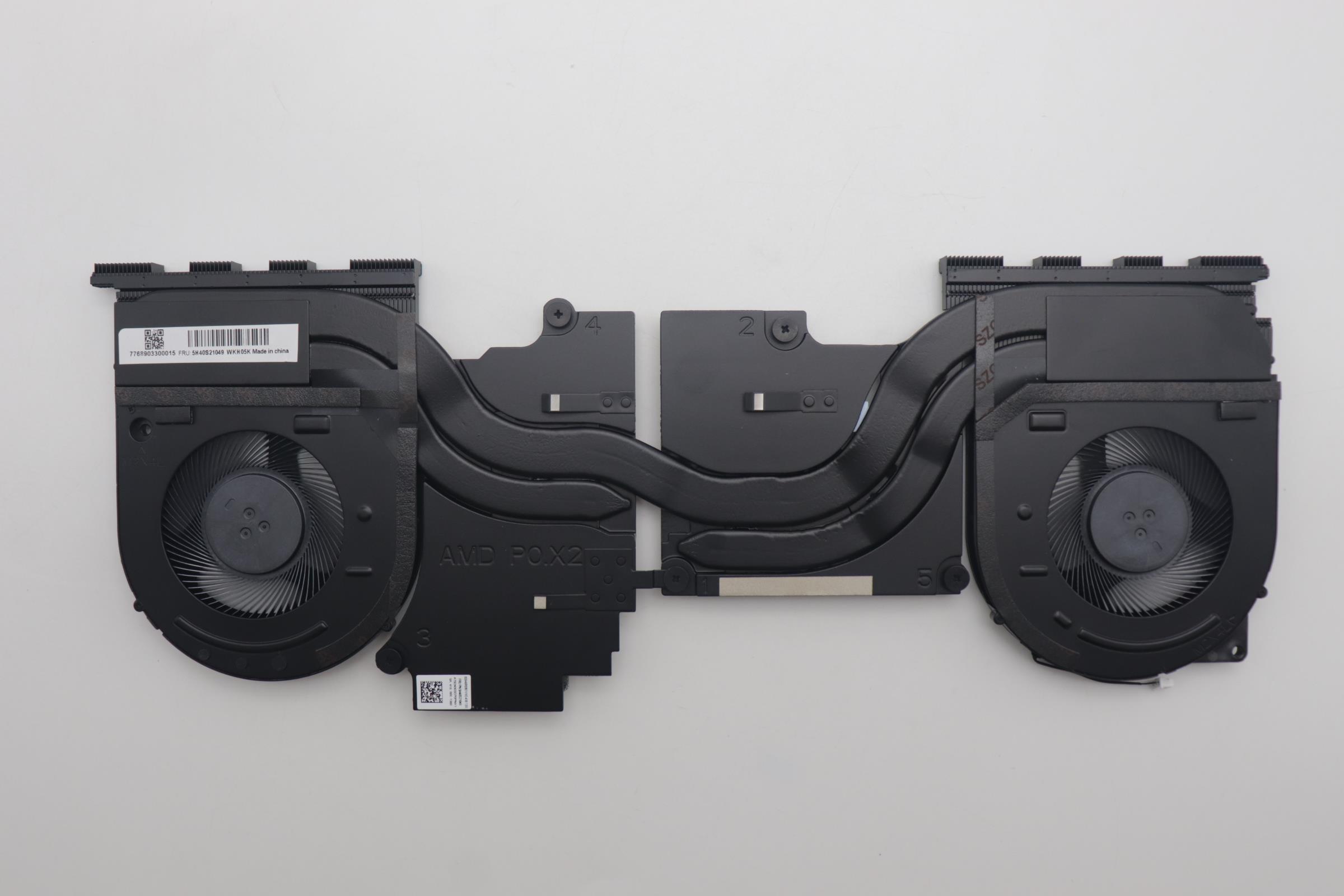 Set coolere cu radiator Laptop, Lenovo, LOQ 15ARP9 Type 83JC, 5H40S21049, 5H40S21050, 5H40S21051, AT924003EP0PNK1, B8509ASHSF2301TN, B8509ASHNF2301TN, 5V, 1A
