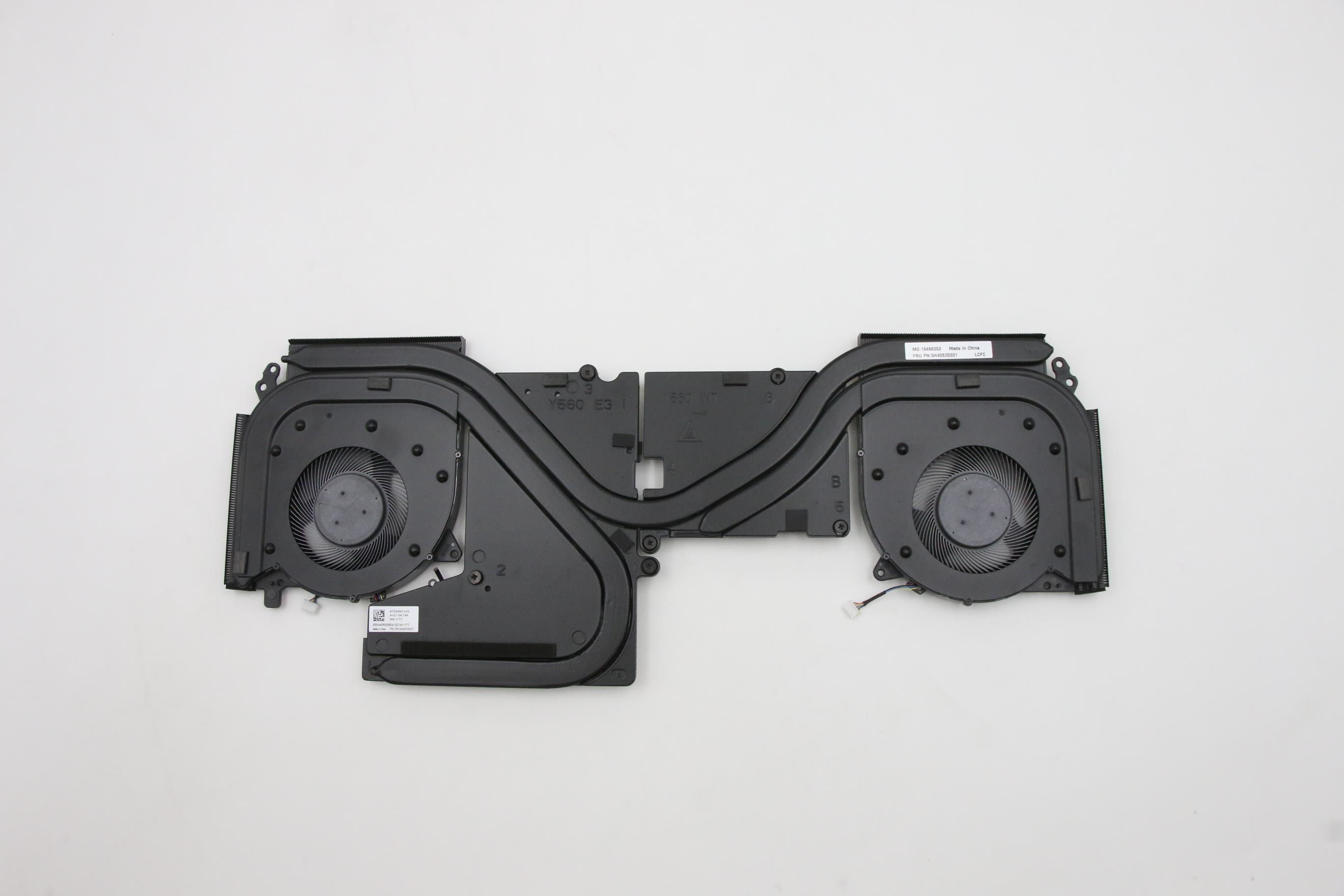 Set coolere cu radiator Laptop, Lenovo, Legion 5-15ITH6H Type 82JH, 5H40S20331, AT234001VV0, BAPD0909R5HY001, BAPC0909R5HY001, 5V, 0.5A