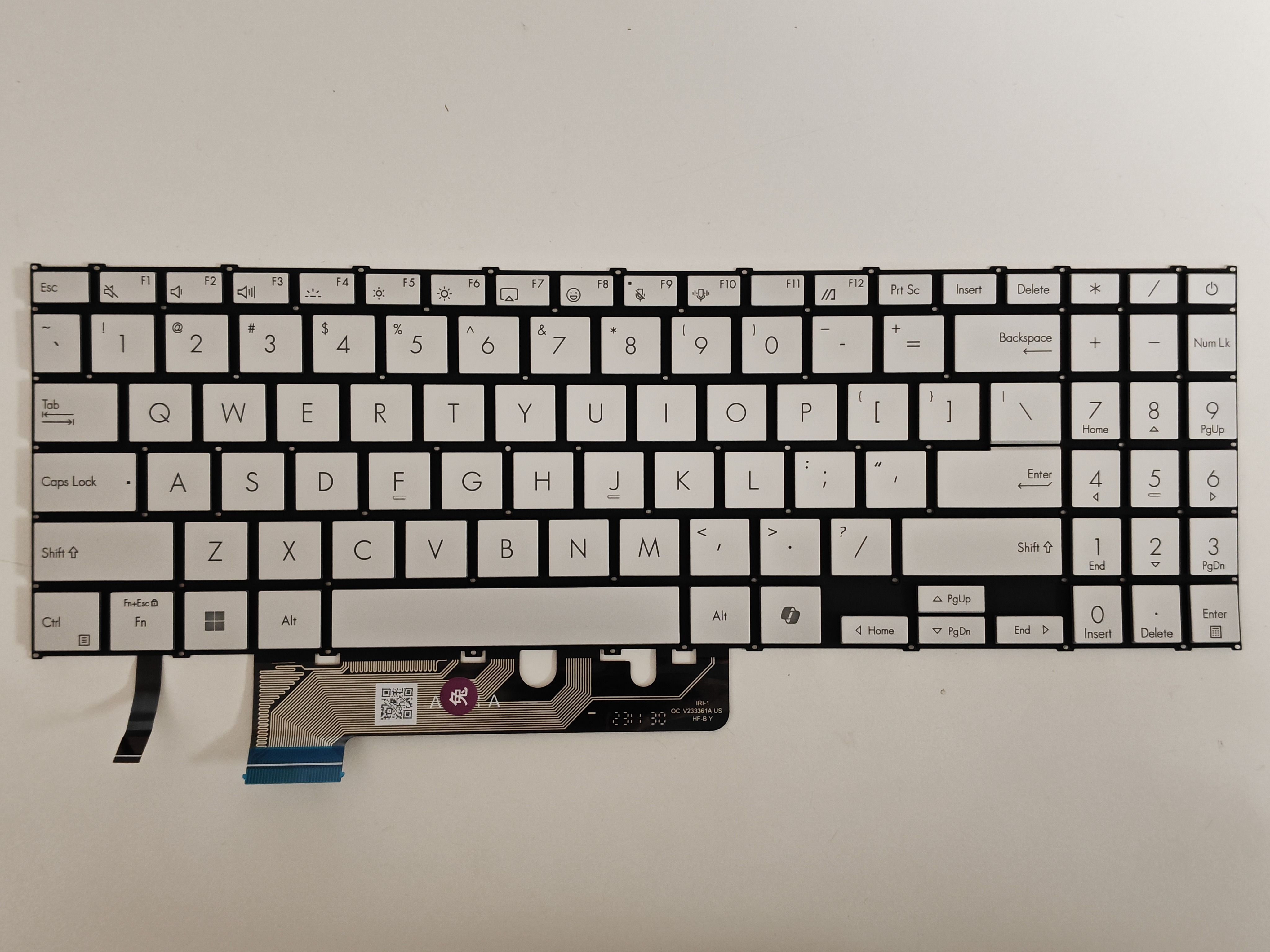 Tastatura Laptop, Asus, VivoBook S16 S5606C, S5606CA, S5606M, S5606MA, S5606K, S5606KA, S5606U, S5606UA, S5606W, S5606WA, iluminata, alba, layout US