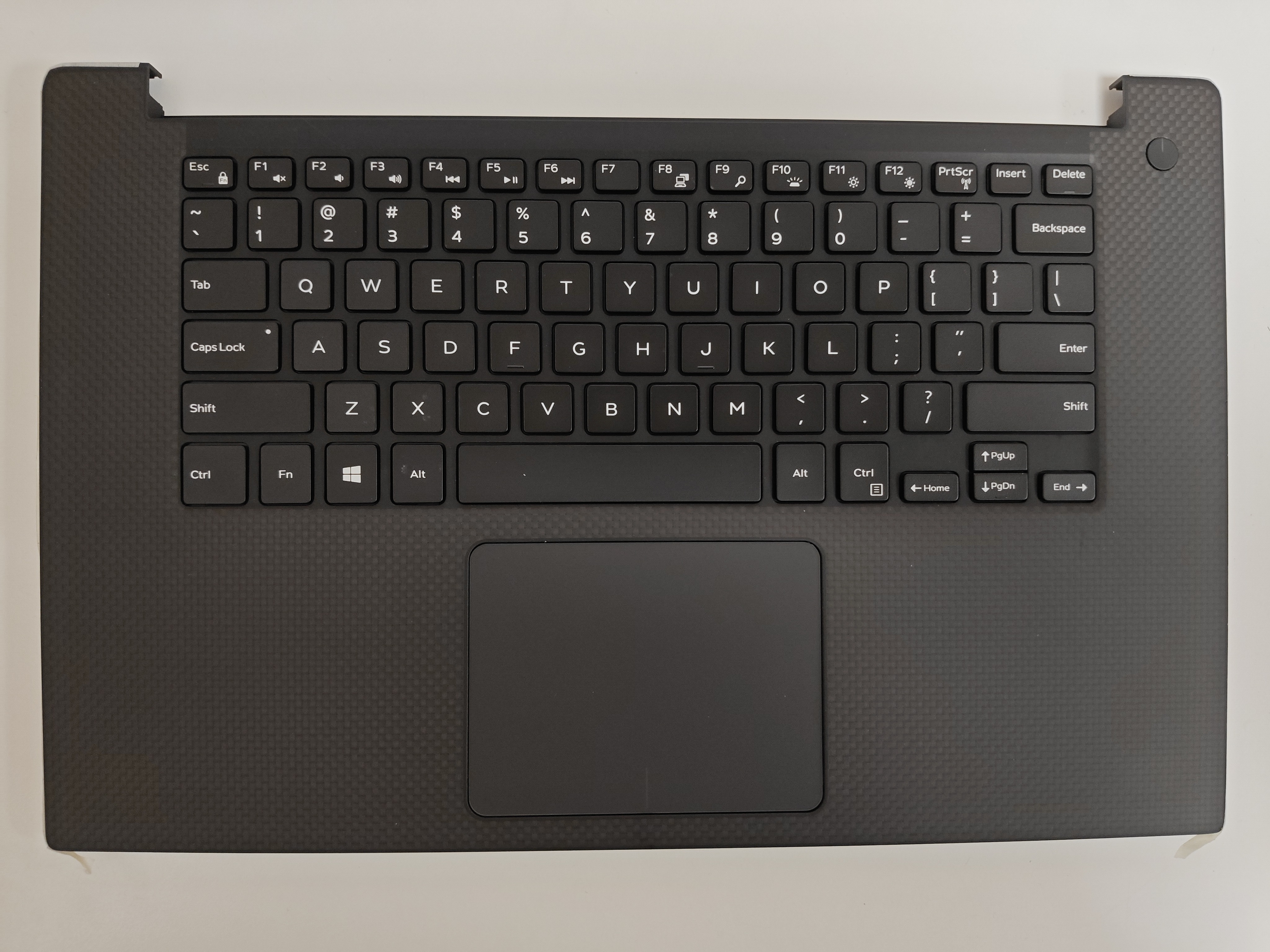 Carcasa superioara cu tastatura palmrest Laptop, Dell, XPS 15 9550, P56F, P56F001, Y2F9N, 0Y2F9N, 86D7Y, 086D7Y, AQ1U1000100, iluminata, neagra, layout US
