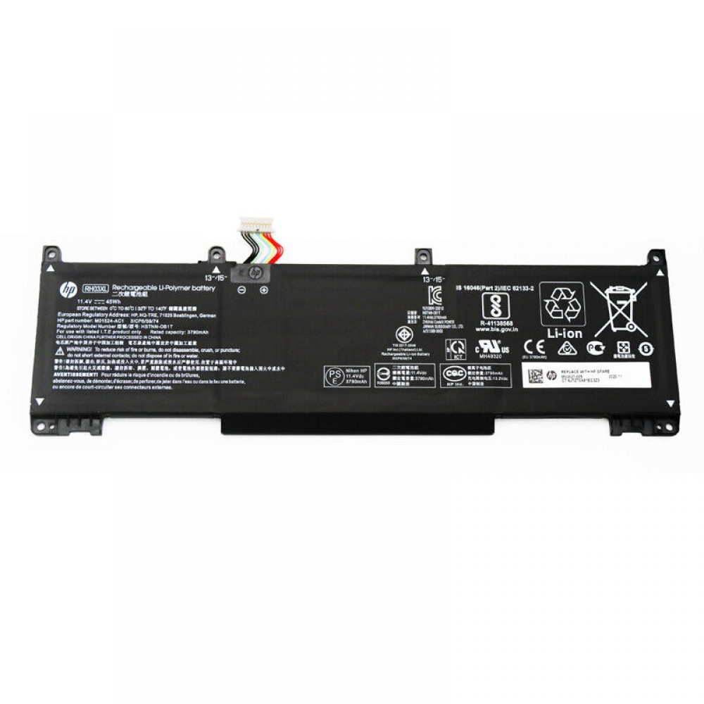 Baterie Laptop, HP, M01524-172, M02027-002, M02027-005, M01524-171, M01524-541, M01524-2B1, M01524-2B2, M01524-2C1, M01524-2C2, M01524-1D1, M01524-AC1, M01524-542, M01524-AC2, M01524-1D2, RH03XL, 11.4V, 3790mAh, 45Wh