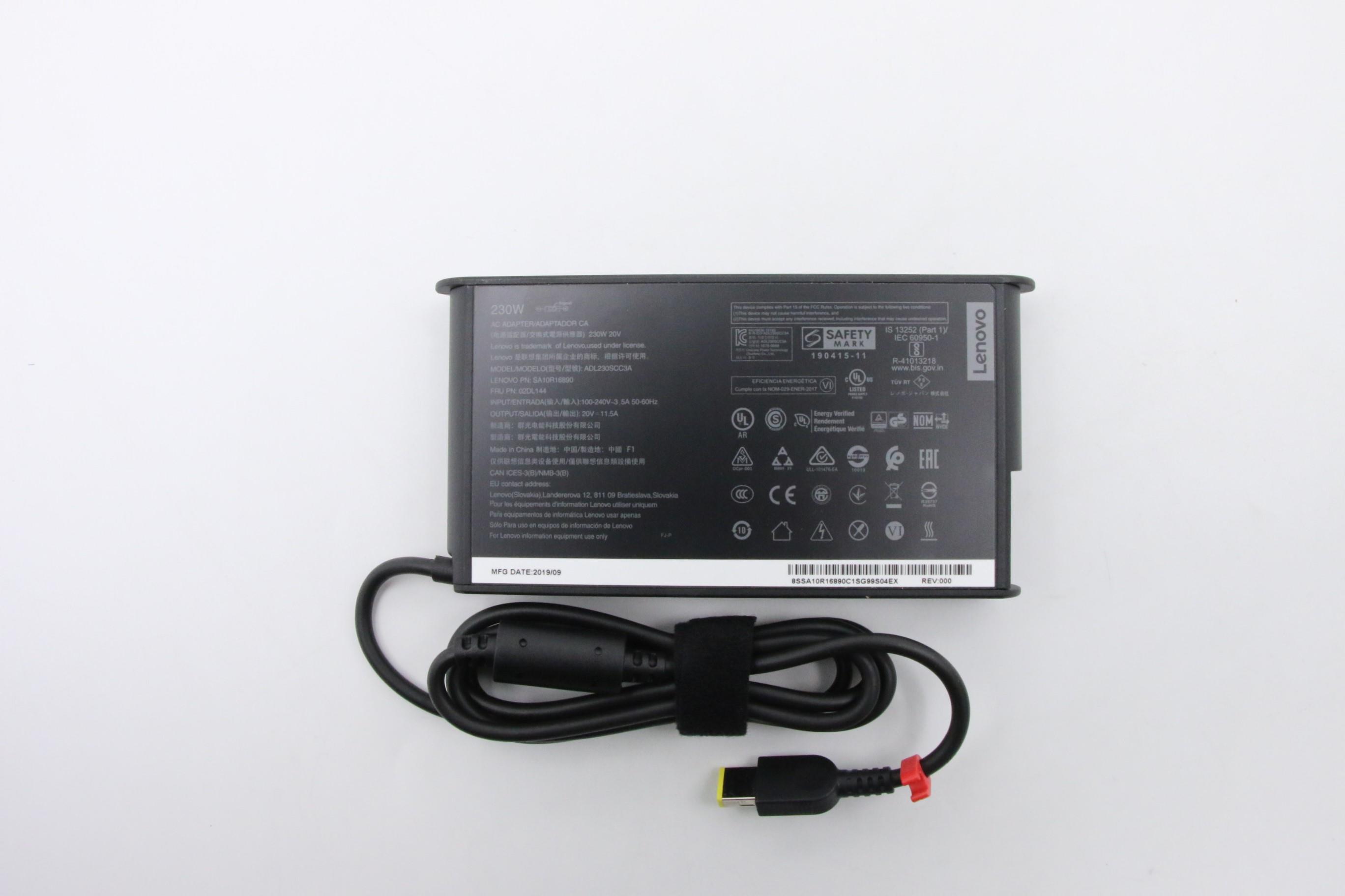 Incarcator Laptop, Lenovo, Legion Slim 5 16IRH8 Type 82YA, 83D6, 02DL142, ADL230SDC3A, 20V, 11.5A, 230W, mufa USB Square