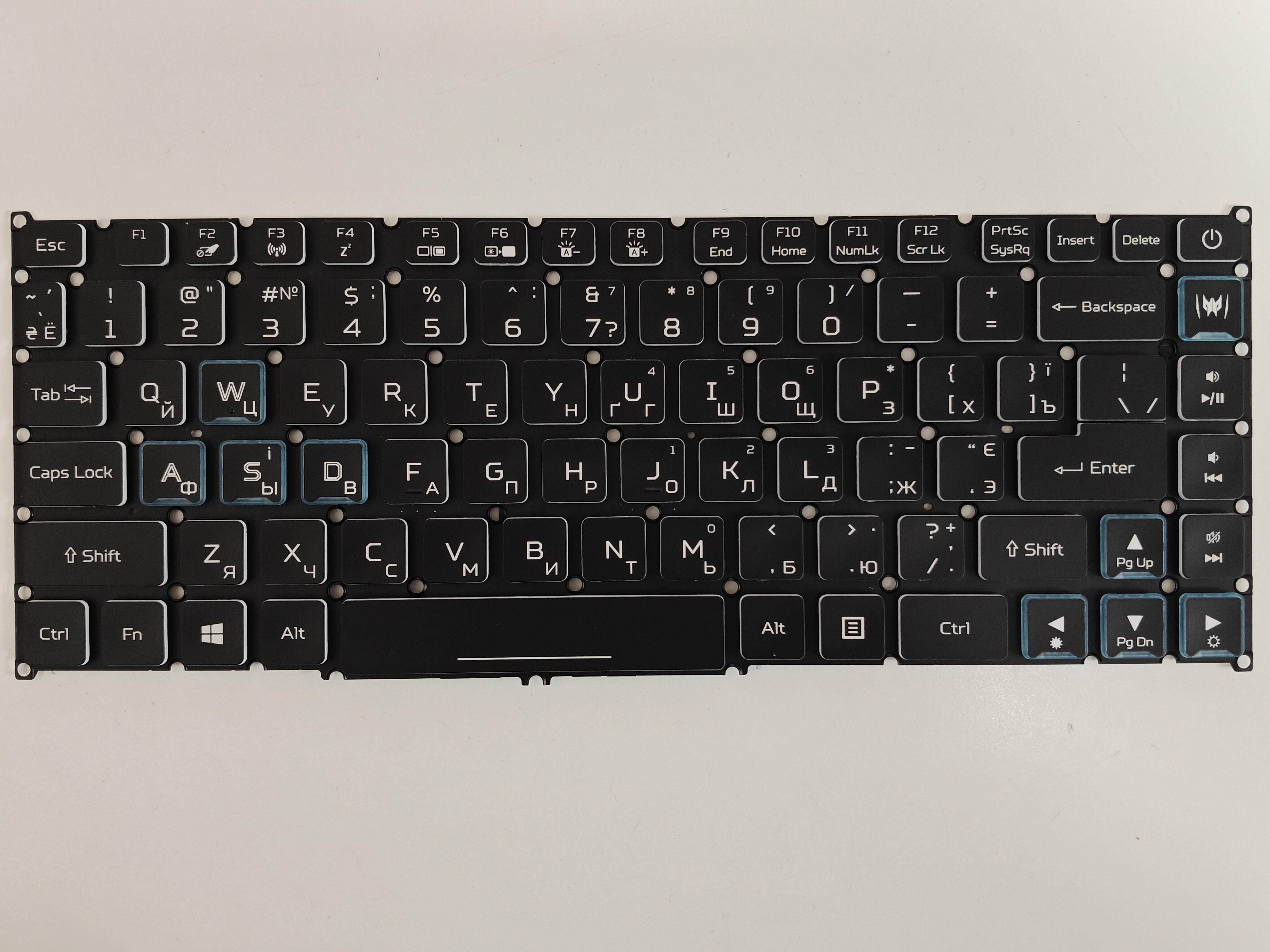 Tastatura Laptop Gaming, Acer, Predator Triton 500 PT515-51, PT515-52, iluminare RGB Per Key, layout US/UA (Ukraine)