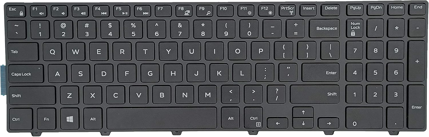 Tastatura Laptop, Dell, Inspiron 15 5543, P39F, P39F002, neagra, layout US