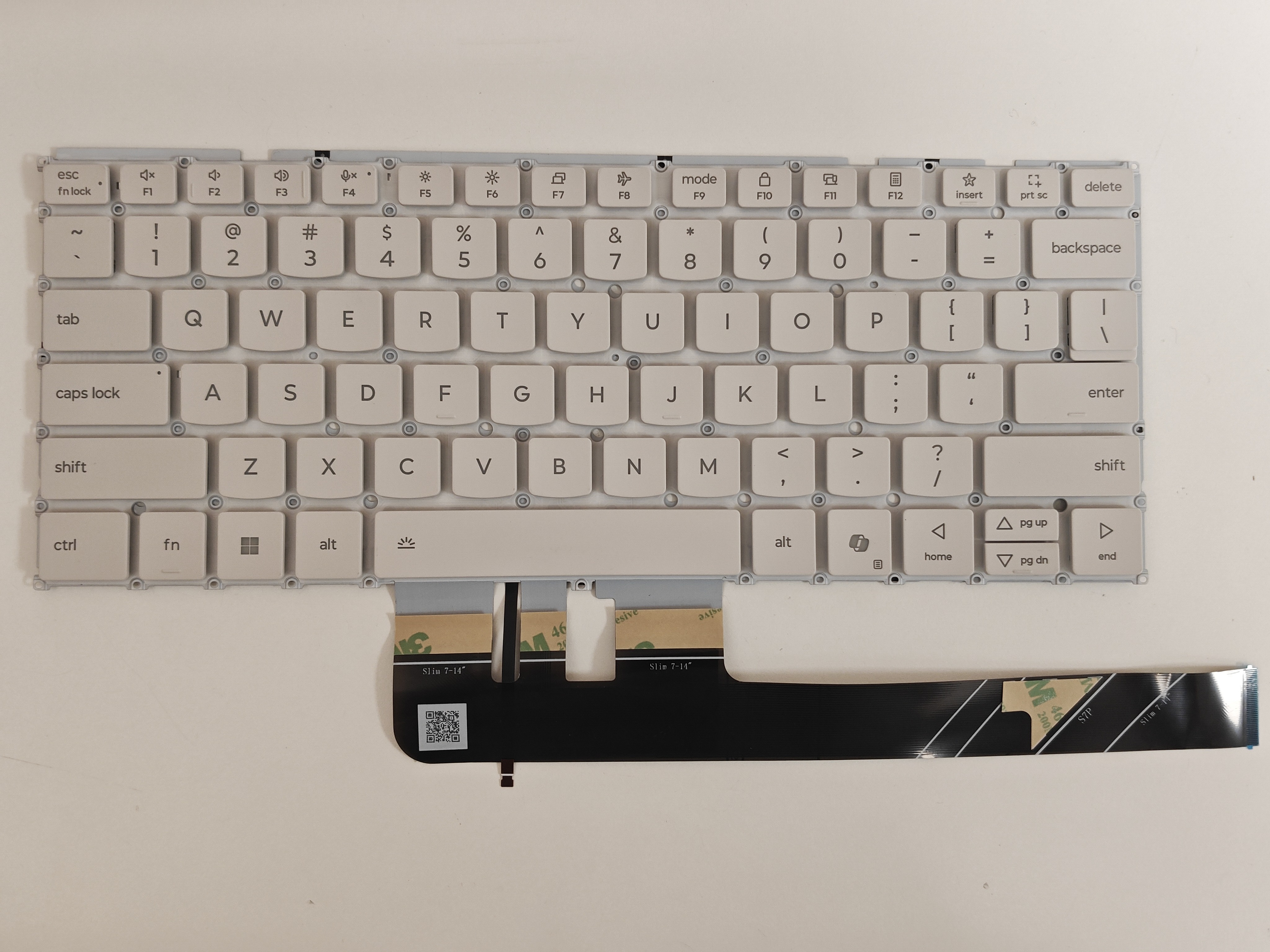 Tastatura Laptop, Lenovo, Yoga Slim 7 15ILL9 Type 83HM, iluminata, alba, layout US