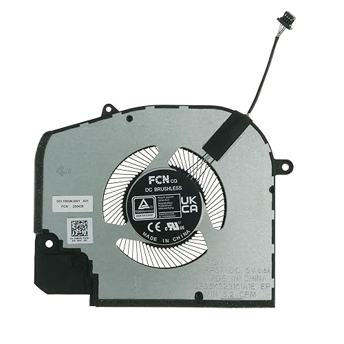 Cooler placa video Laptop, Dell, Inspiron 16 Plus 7620, P117F, P117F003, P117F004, 0N49HW, N49HW, DFS5K323161A1E-FP67, 023.100QN.0001, BN9508S5H-002P, 023.100QN.0011, pentru RTX 3050, 5V, 0.5A, GPU