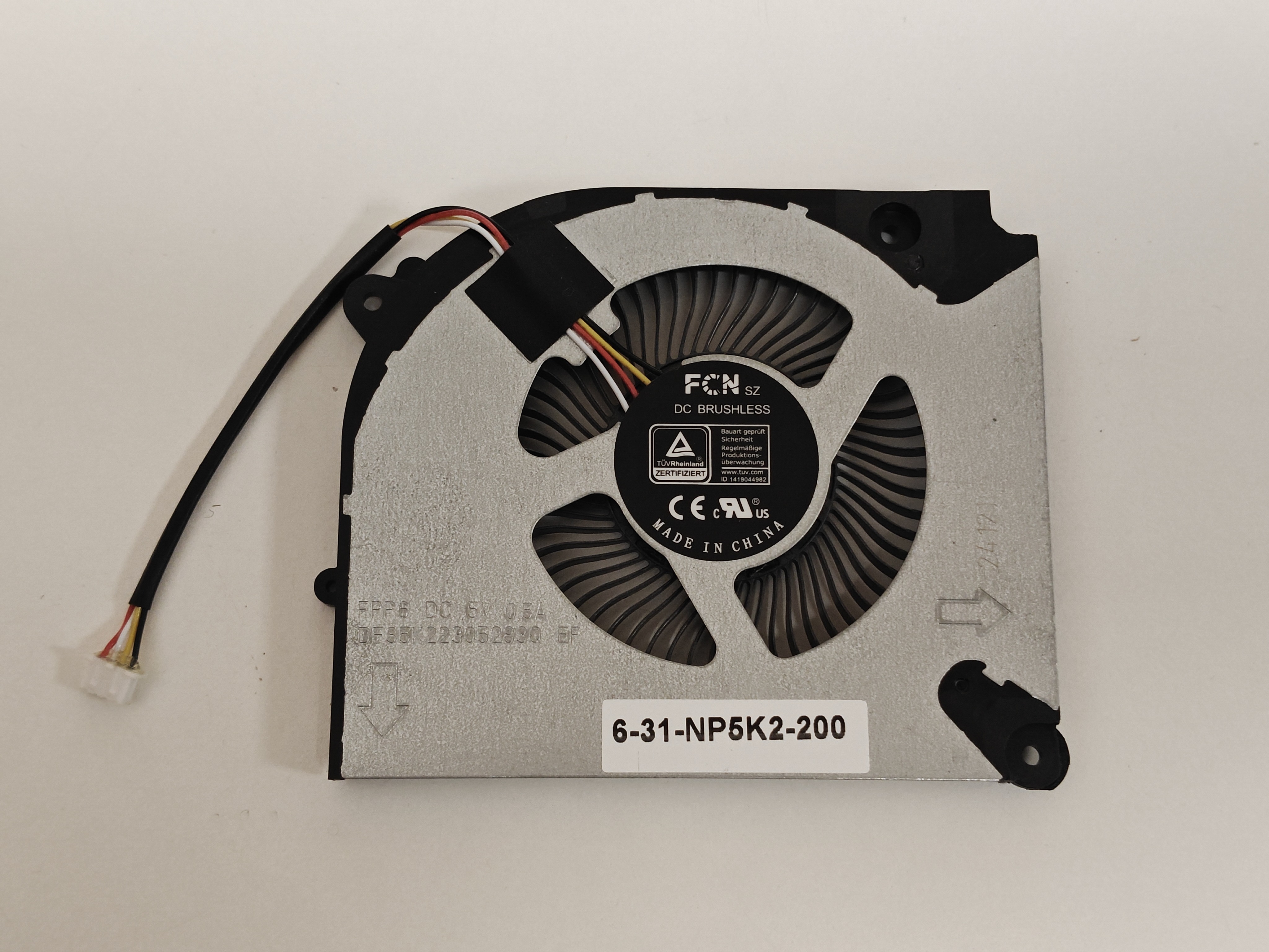 Cooler placa video Laptop Gaming, Gigabyte G5 MF, MF5, DFS5K22305283Q-FPP6, 6-31-NP5NK2-200, 5V, 0.5A, GPU