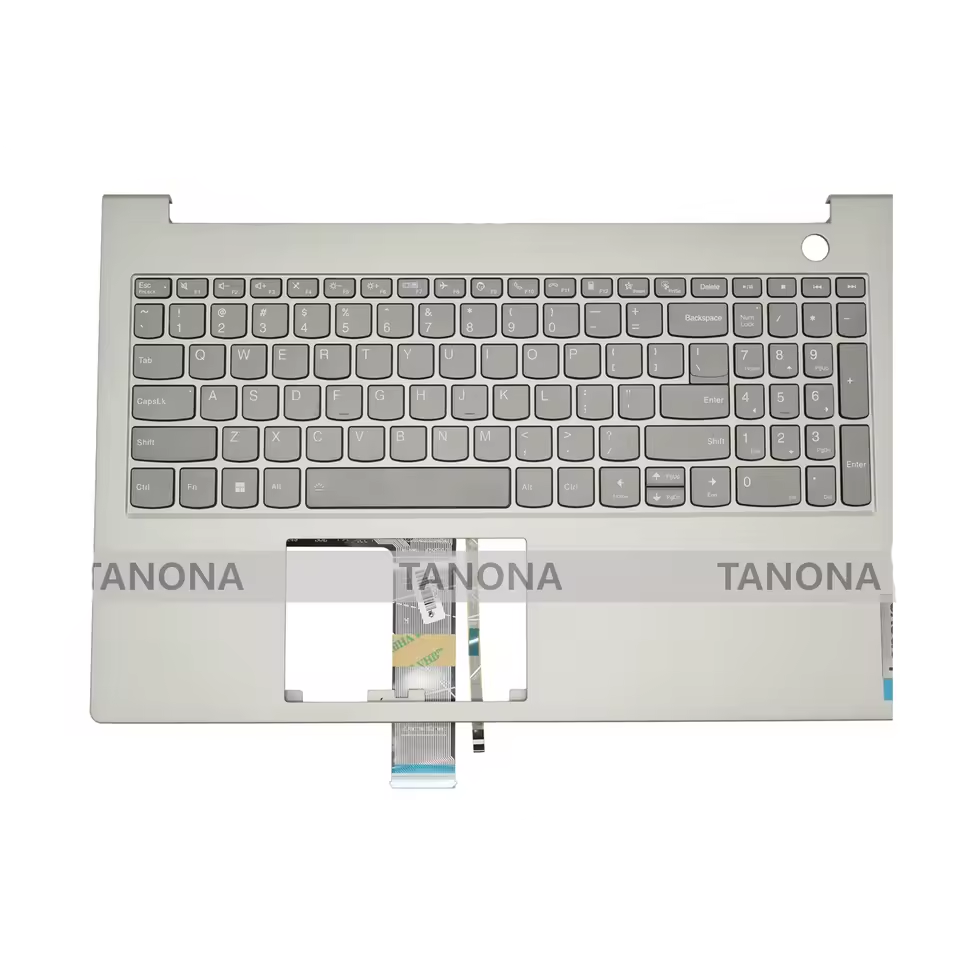 Carcasa superioara cu tastatura palmrest Laptop, Lenovo, ThinkBook 15 G2 ARE Type 20VD, 5CB1B34951, AP2XE000H00, AM2XE000300, ilumianta, mineral grey, layout US