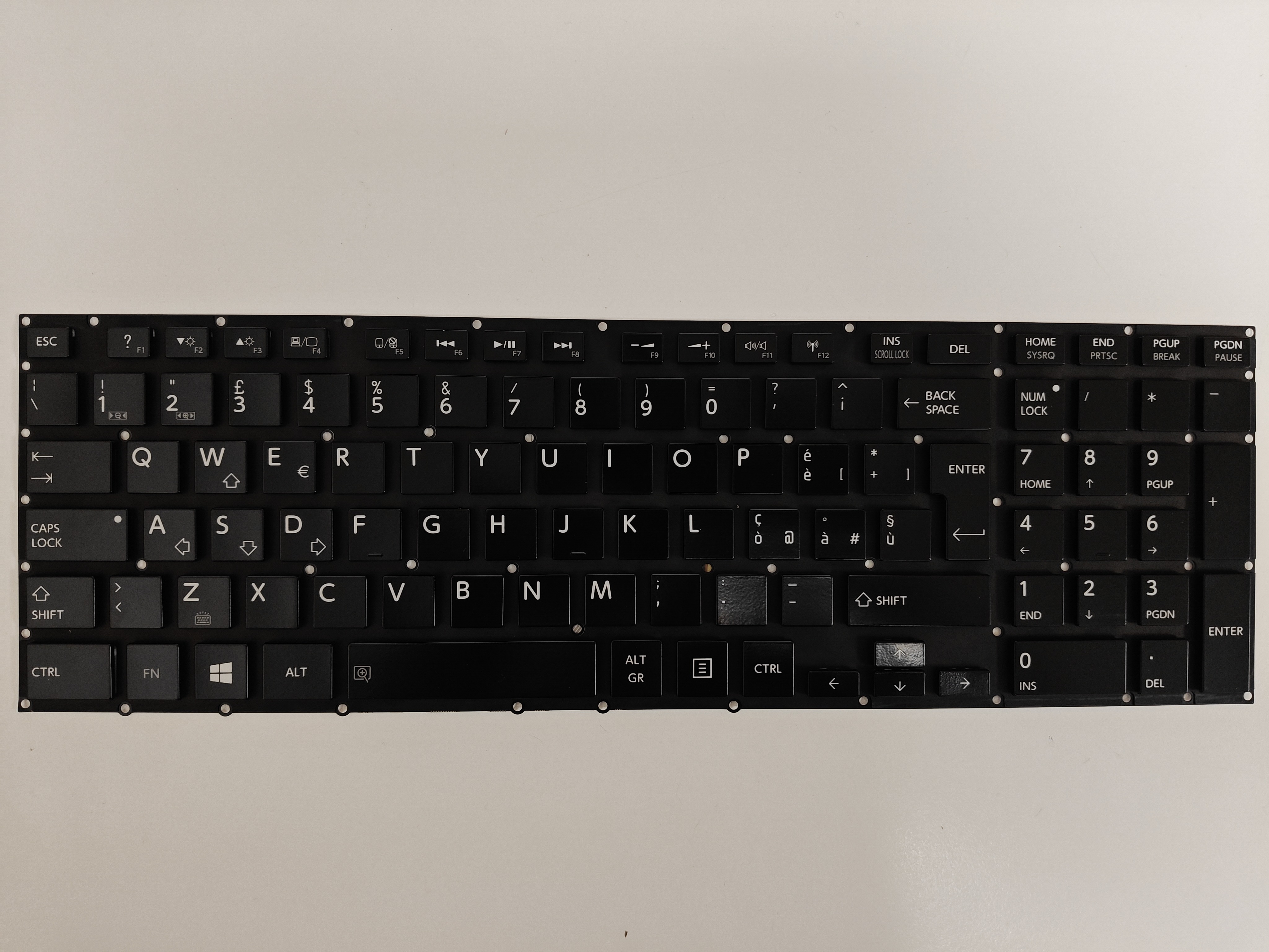 Tastatura Laptop, Toshiba, Satellite P50-A, P50T-A, iluminata, neagra, layout UK/IT (italiana)