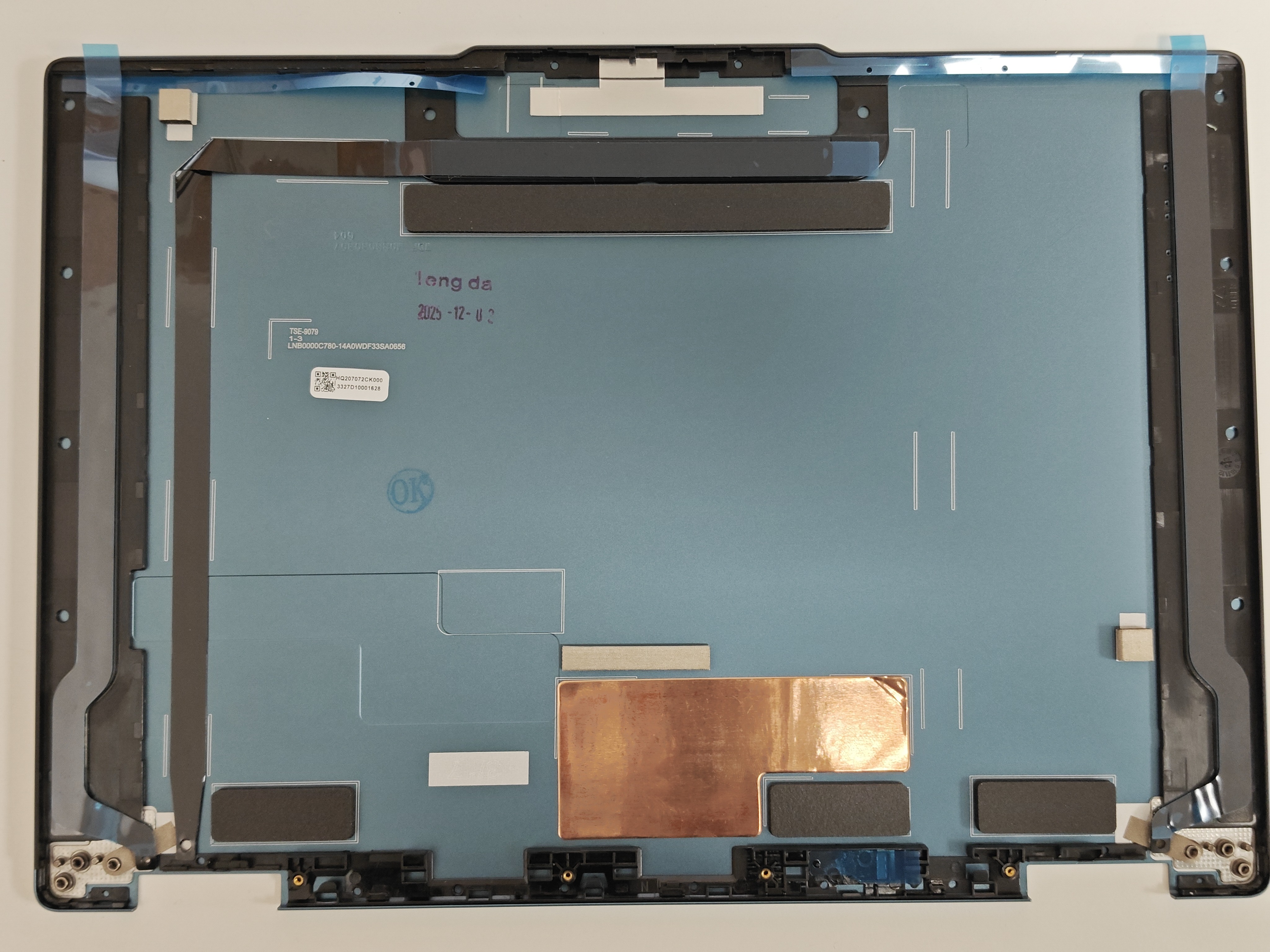 Capac Display compatibil Laptop, Lenovo, Yoga 5D10S39949, 5D10S39950, 5D10S39951, 5D10S39952, OLED, HQ207072CK000, albastru