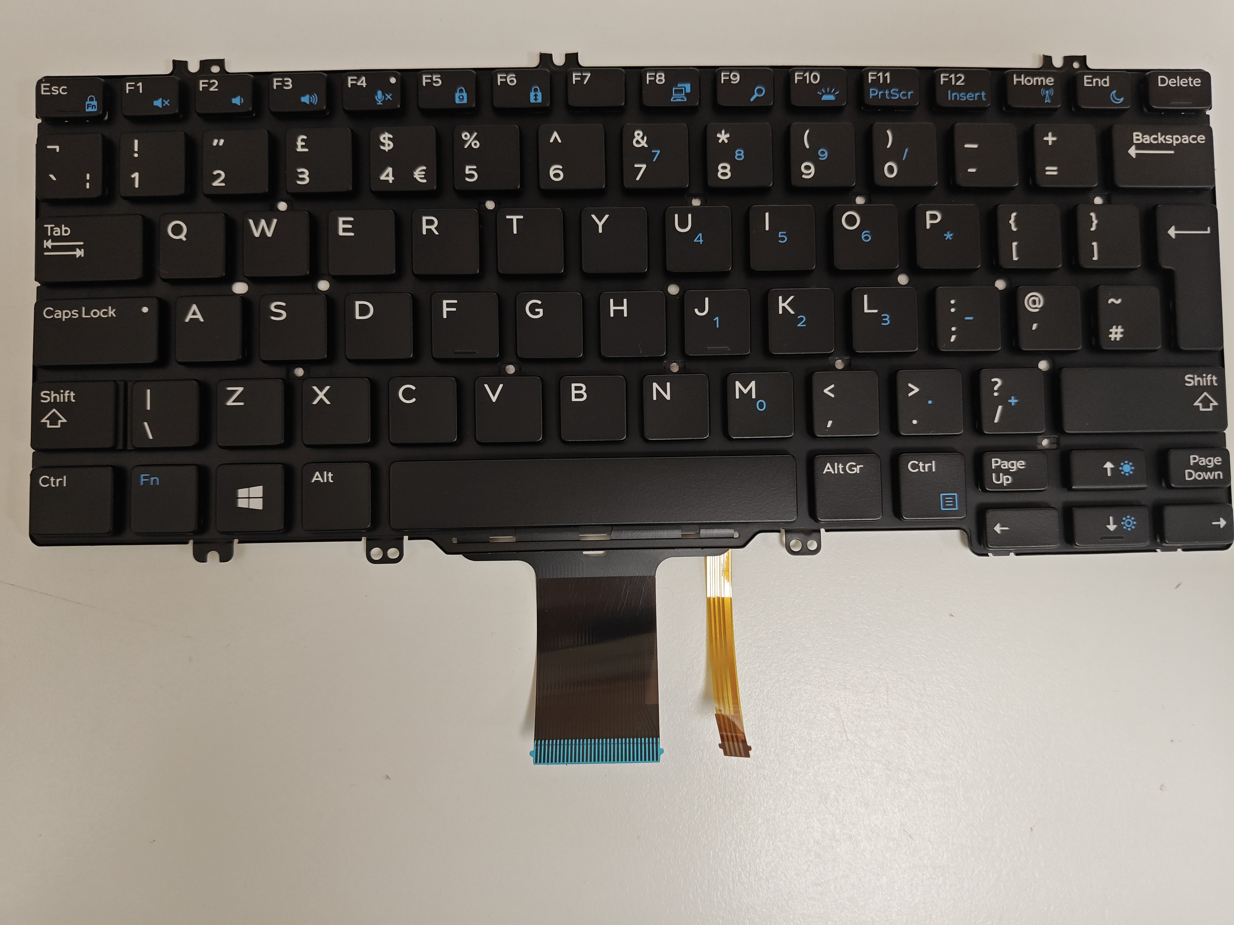 Tastatura Laptop, Dell, Latitude 5289, P72S, P72S001, 0C21RV, C21RV, iluminata, layout UK