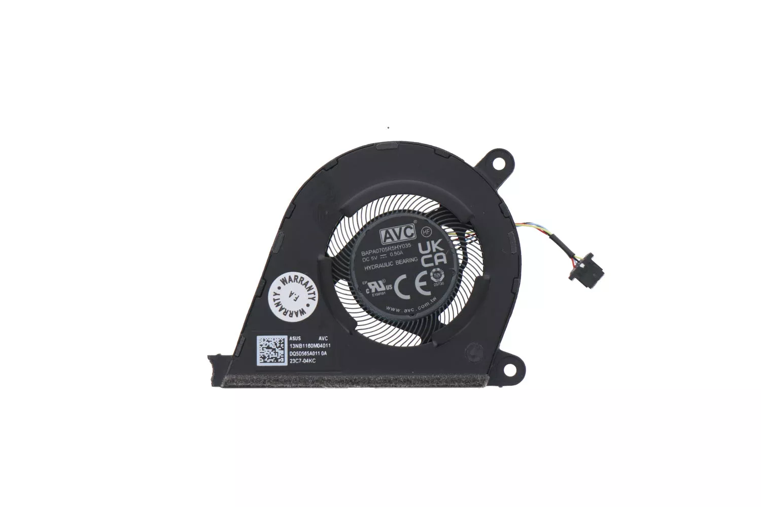 Cooler Laptop procesor, Asus, ZenBook 15 RM3504D, RM3504DA, 13NB1160M04011, BAPA0705R5HY035, DQ5D565A011, 5V, 0.50A, CPU small fan