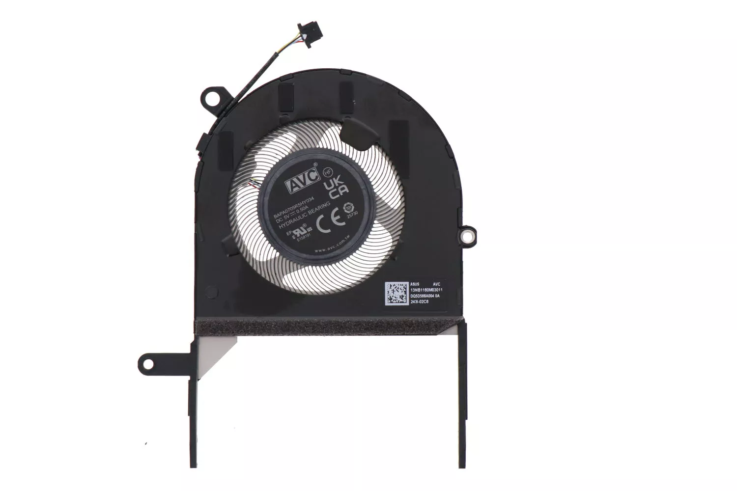 Cooler Laptop procesor, Asus, ZenBook 15 RM3504D, RM3504DA, 13NB1160M03011, BAPA0705R5HY034, DQ5D566A004, 5V, 0.50A, CPU big fan