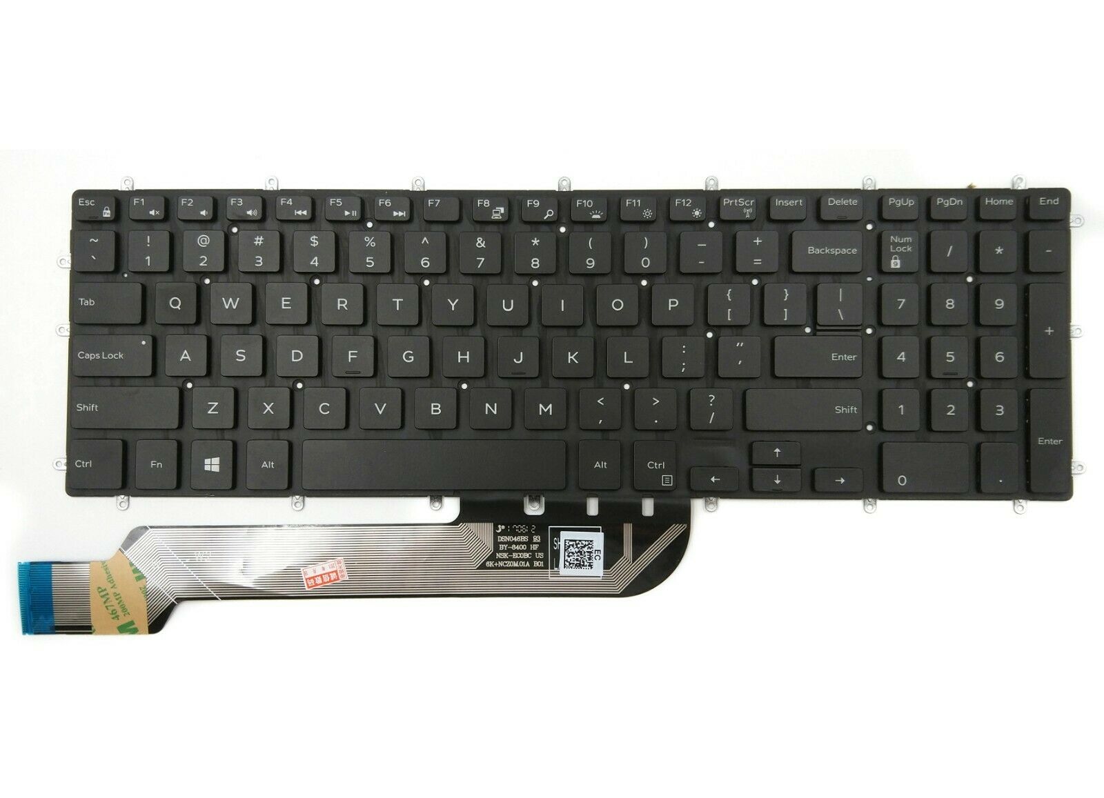 Tastatura Laptop 2-in-1, Dell, Inspiron 17 7779, P30E, P30E001, neagra, layout US