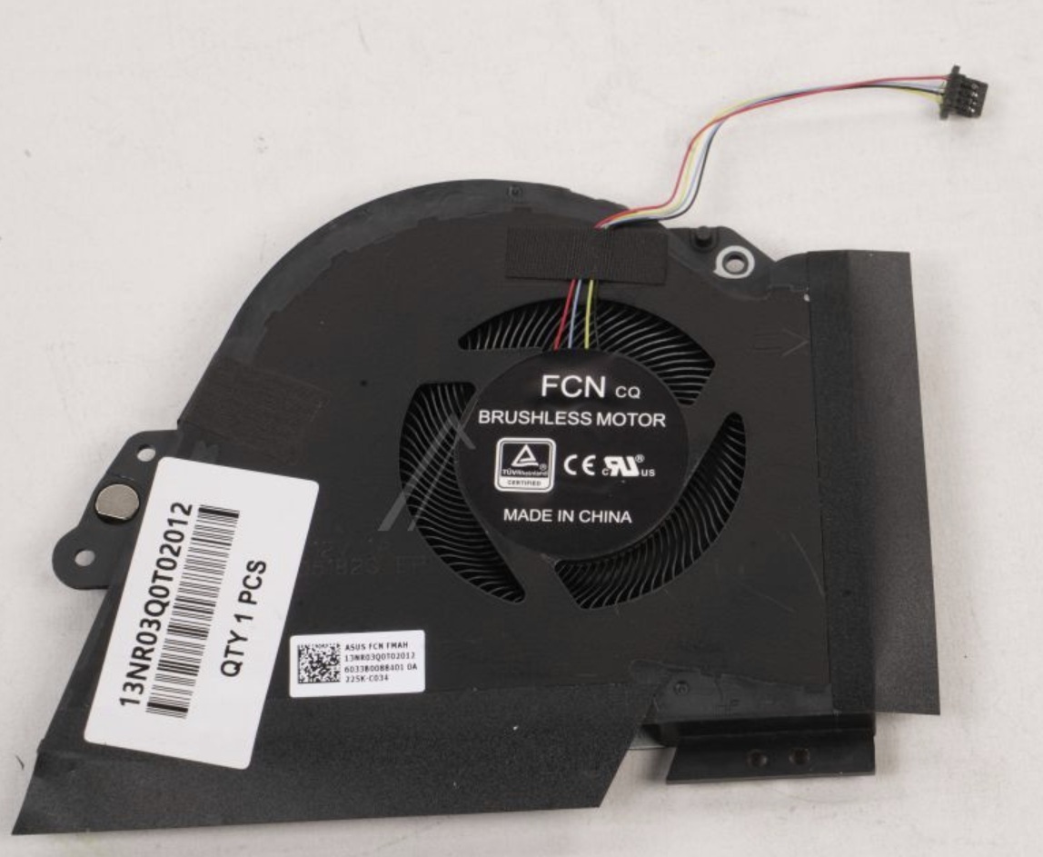 Cooler procesor Laptop Gaming, Asus, ROG Zephyrus S17 GX701L, GX701LV, GX701LXS, GX701LWS, 13NR03Q0T02011, 13NR03Q0T02012, DFSCK22105182-FMAH, 6033B0088401, 12V, 1A, CPU