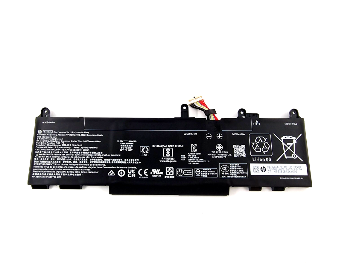 Baterie Laptop 2-in-1, HP, Elite X360 830 G11, N59787-005, HSTNN-OB3H, BX03XL, 11.58V, 4646mAh, 56Wh