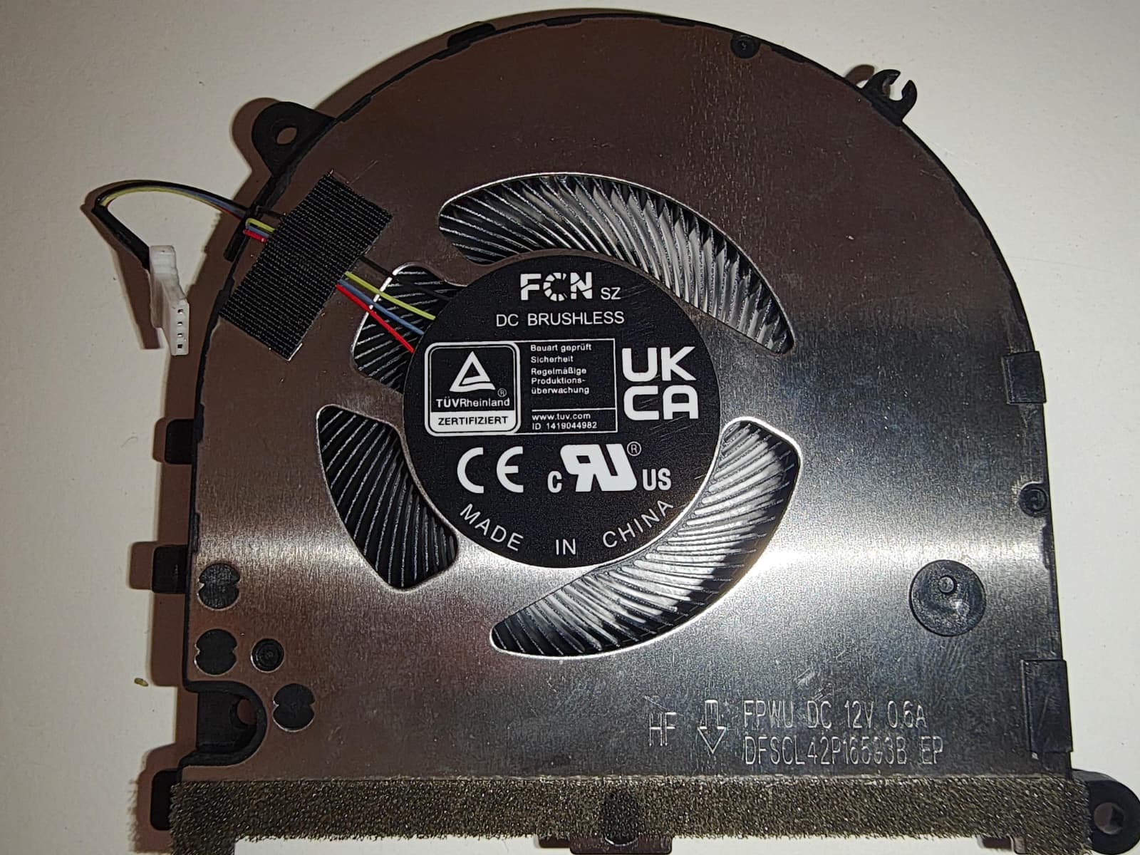 Cooler procesor Laptop, Asus, VivoBook Pro 15 Q530V, Q530VJ, 13NB0Z60P05011, BN7507S2H-000P, HQ23300404007, DFSCL42P16593B-FPWU, HQ23300376000, 12V, 0.6A, CPU