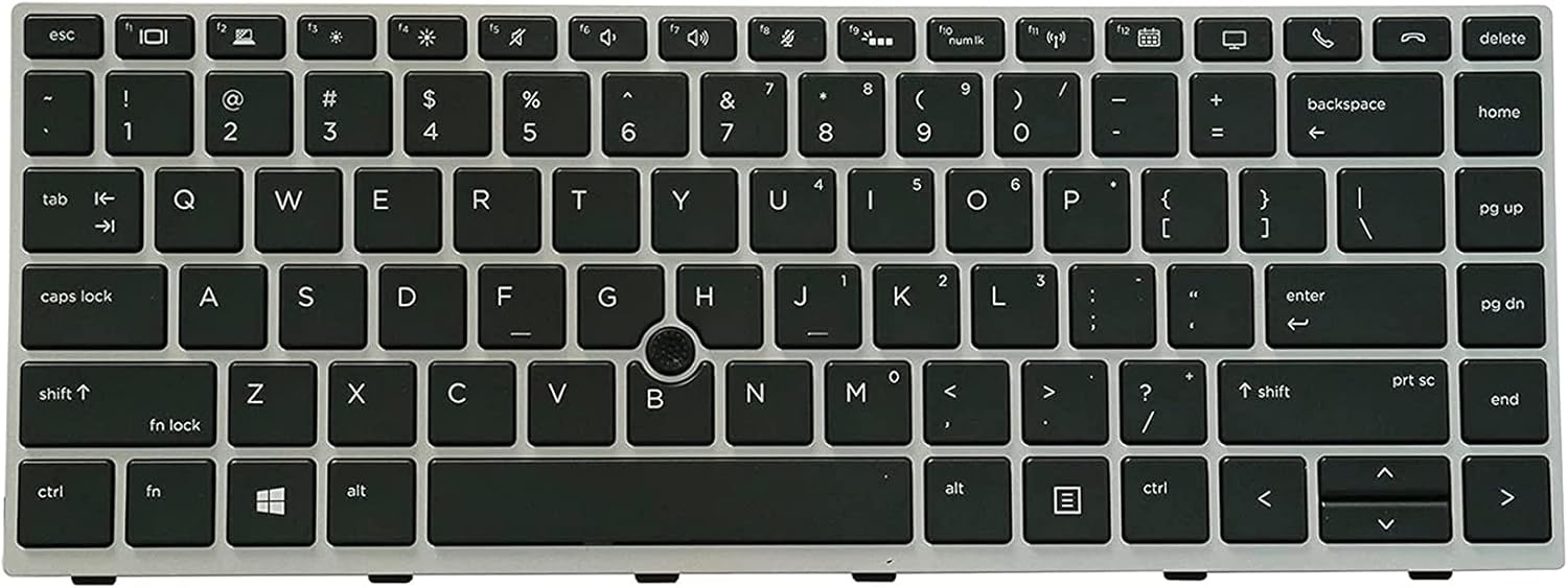 Tastatura Laptop, HP, EliteBook 745 G5, L14379-001, 6037B0138901, iluminata, neagra, layout US