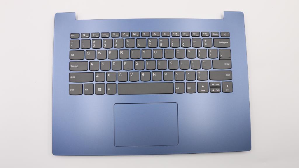 Carcasa superioara cu tastatura palmrest Laptop, Lenovo, IdeaPad 330-14IGM Type 81D0, 81G2, 5CB0R13873, AP185000320, AM13N000100, DG421, albastra, layout US