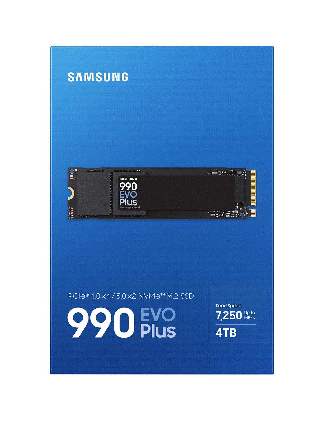 Solid State Drive (SSD) Samsung, 2TB, PCIe Gen 4.0 x 4, NVMe M.2, 990 EVO Plus MZ-V9S2T0BW, 6300 MB/s, 7250 MB/s, Laptop/Desktop