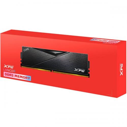 Memorie RAM ADATA XPG Lancer 16GB, DDR5, 5200Mhz, PC5-41600U, DIMM, CL38, AX5U5200C3816G-CLABK, Intel XPM 3.0, 1.25V, 288-pin, Desktop/PC